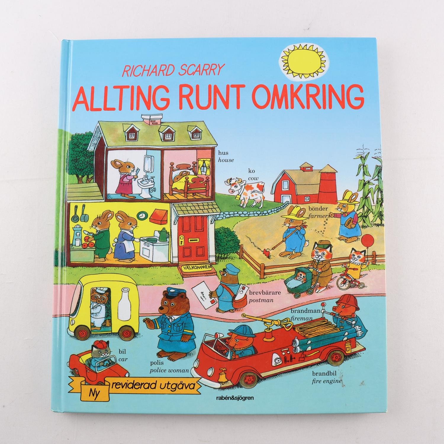 Allting runt omkring, Bilder med ord på svenska och engelska