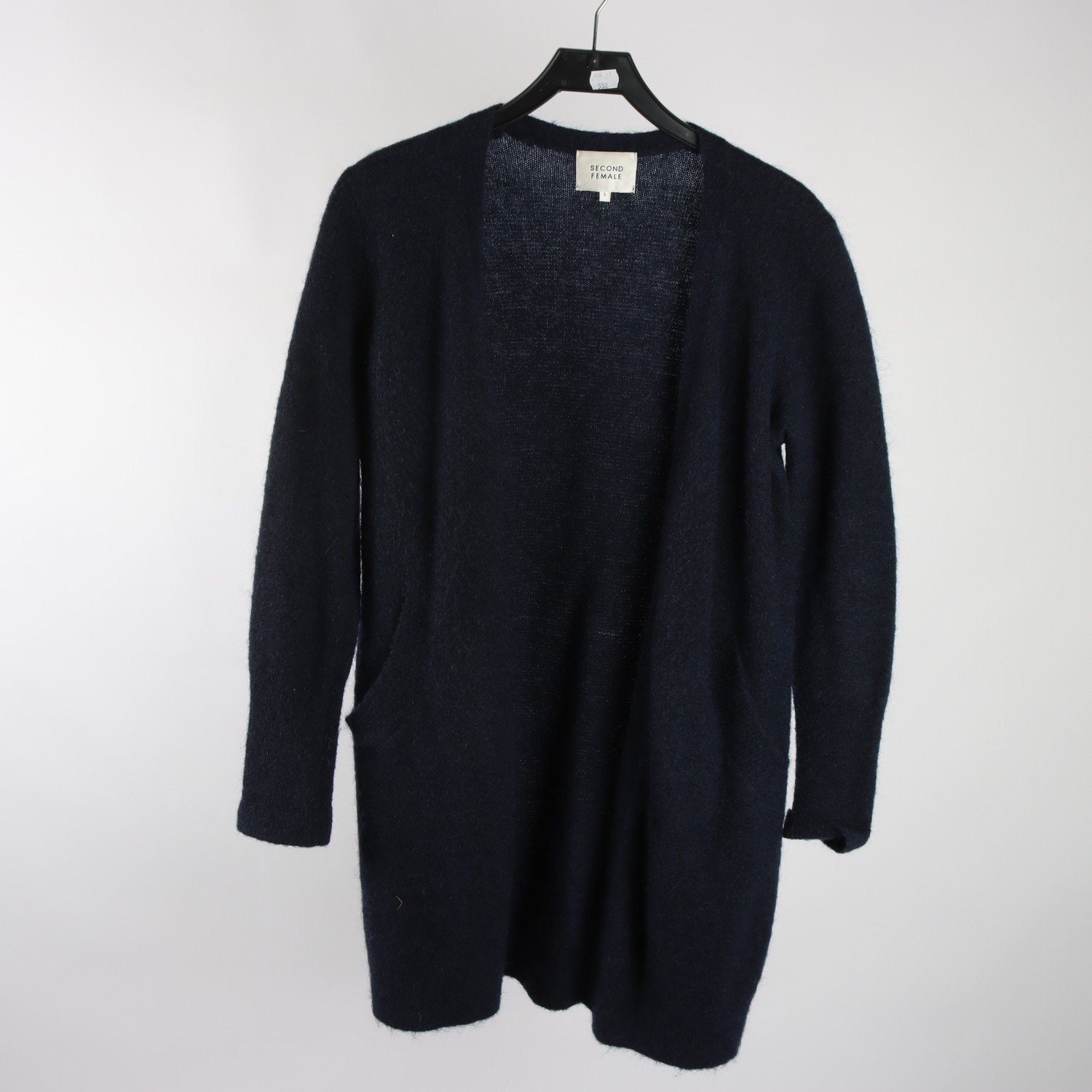 Kofta, Second Female, blå, ull, mohair, stl. S.