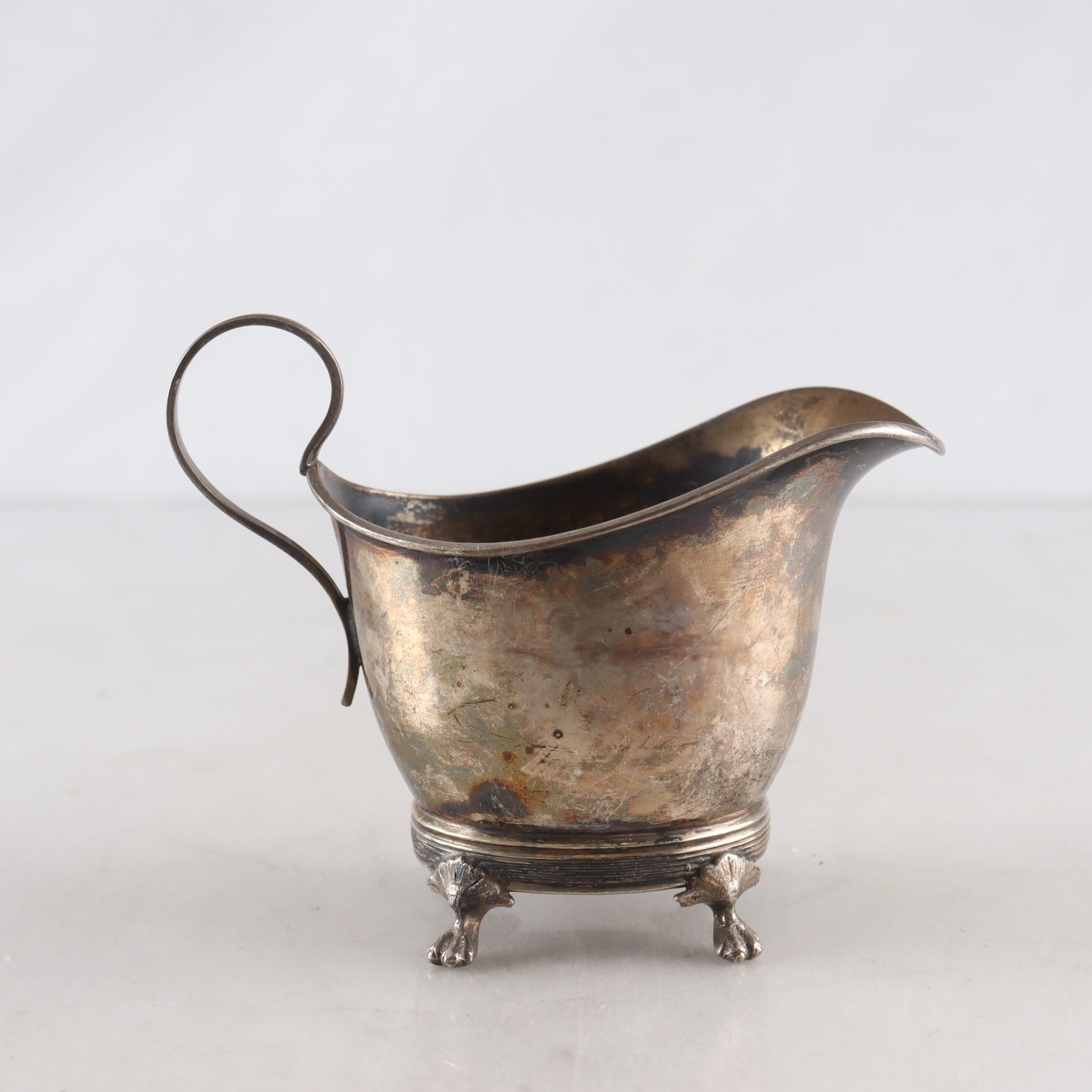 Sås/gräddkanna, nysilver, Dufva, Stockholm