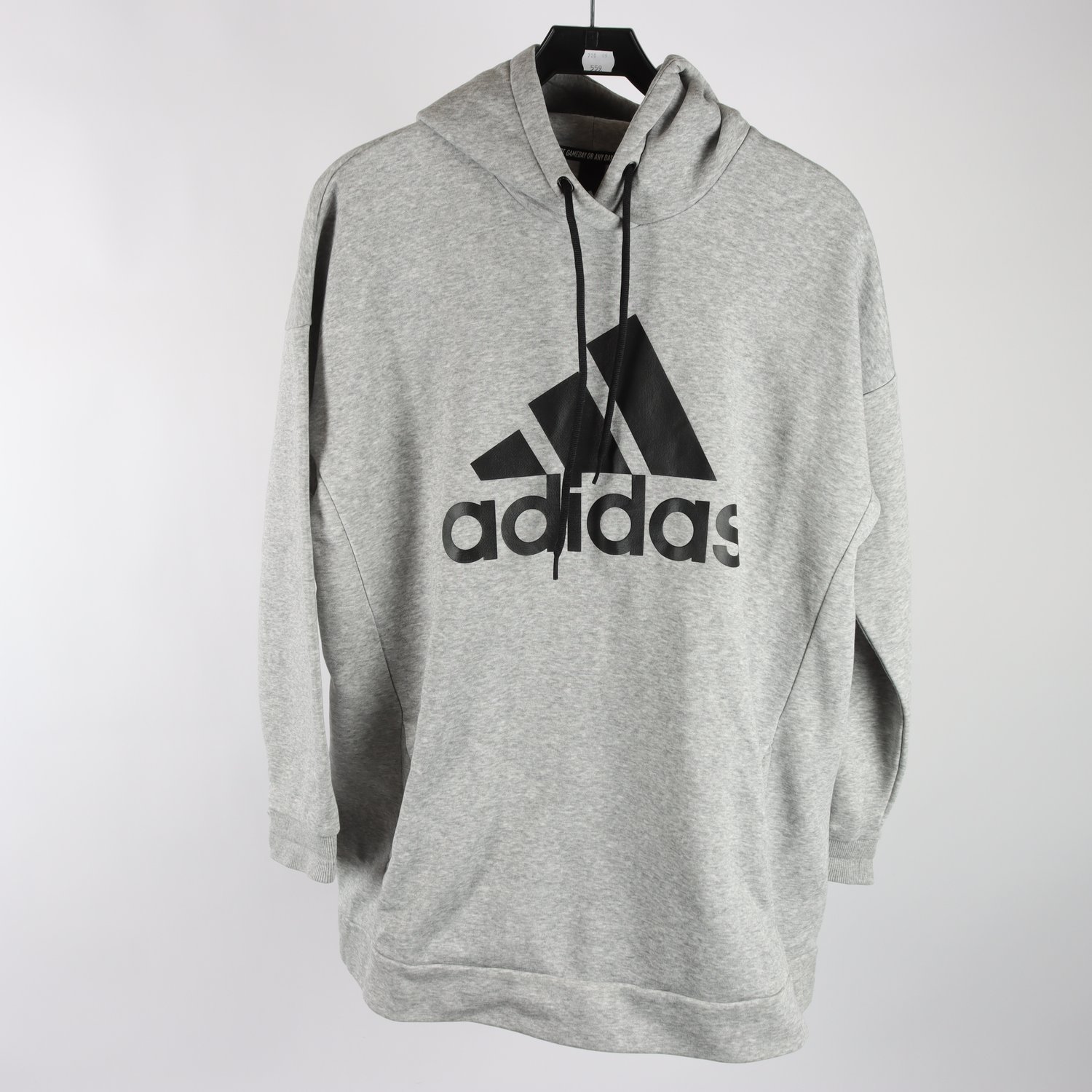 Hoodie, Adidas, grå, svart, stl. L.