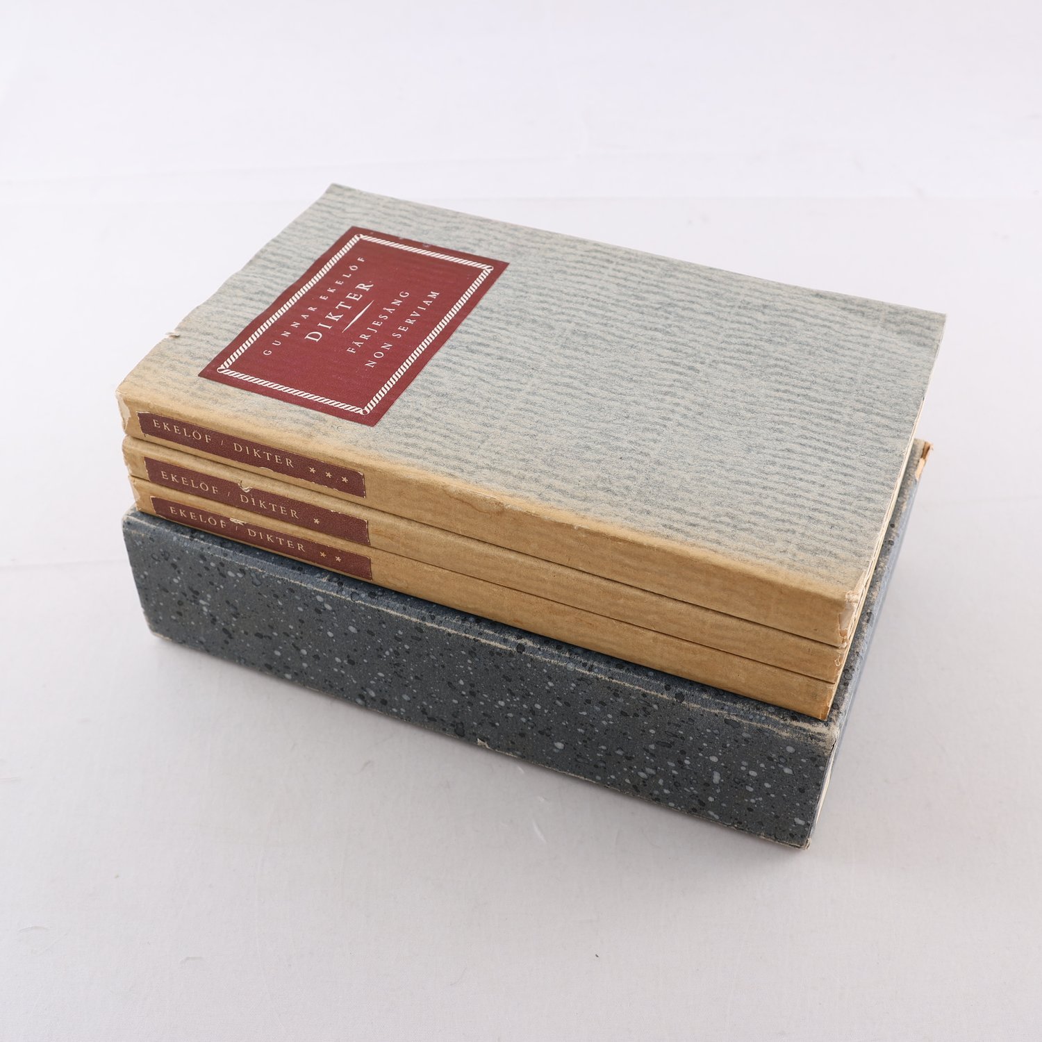 Gunnar Ekelöf, Dikter, kassett med 3 volymer