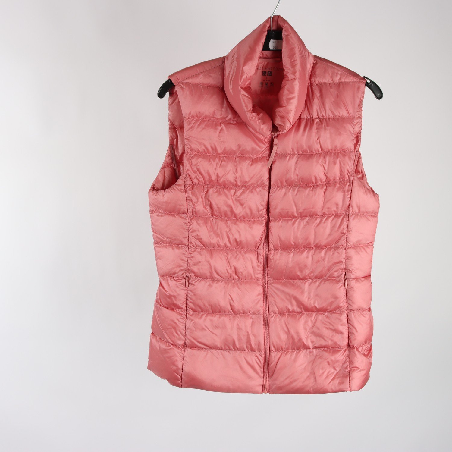 Dunväst, Uniqlo, rosa, stl. S.