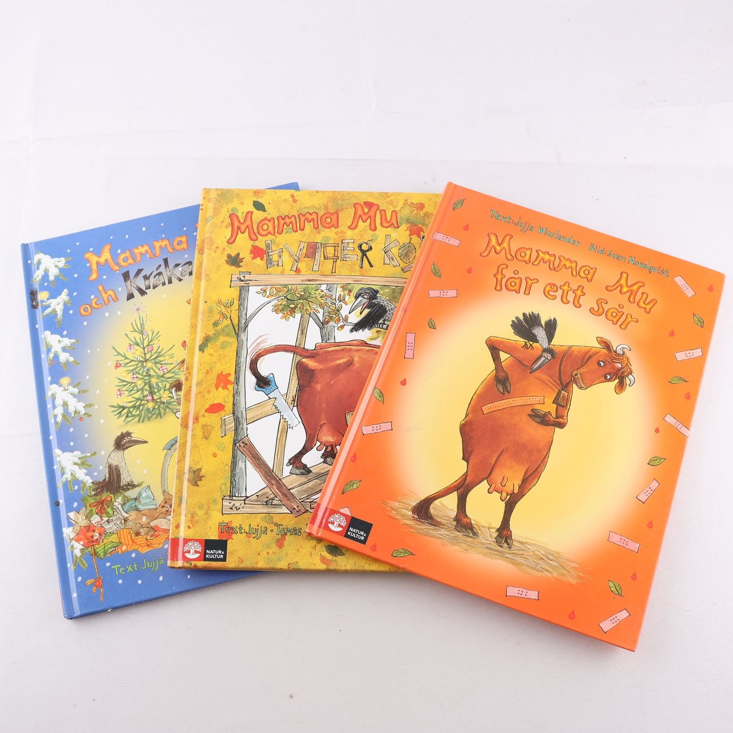 Bokpaket, Mamma Mu, Sven Nordqvist, 3 volymer