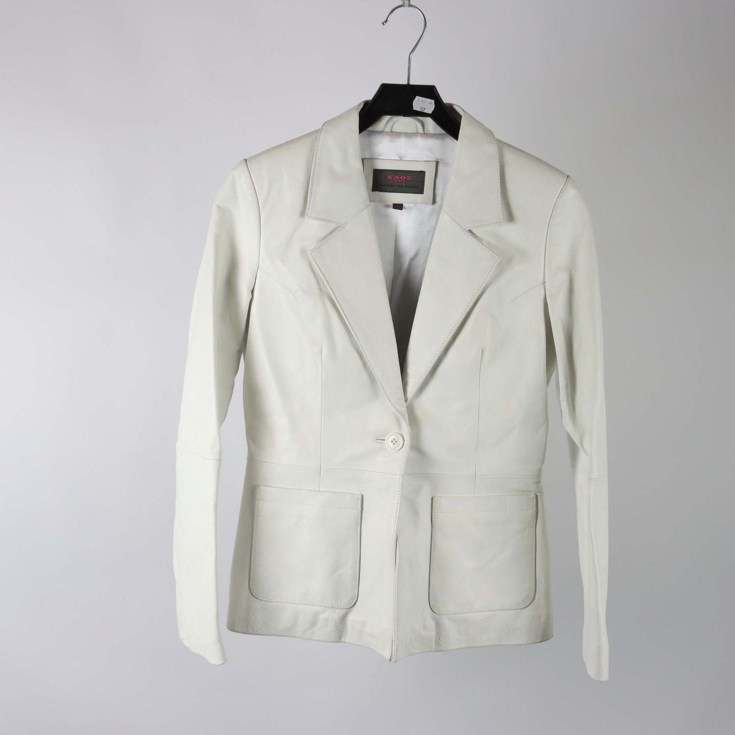 Skinnkavaj, Kaos, vit, stl. 36