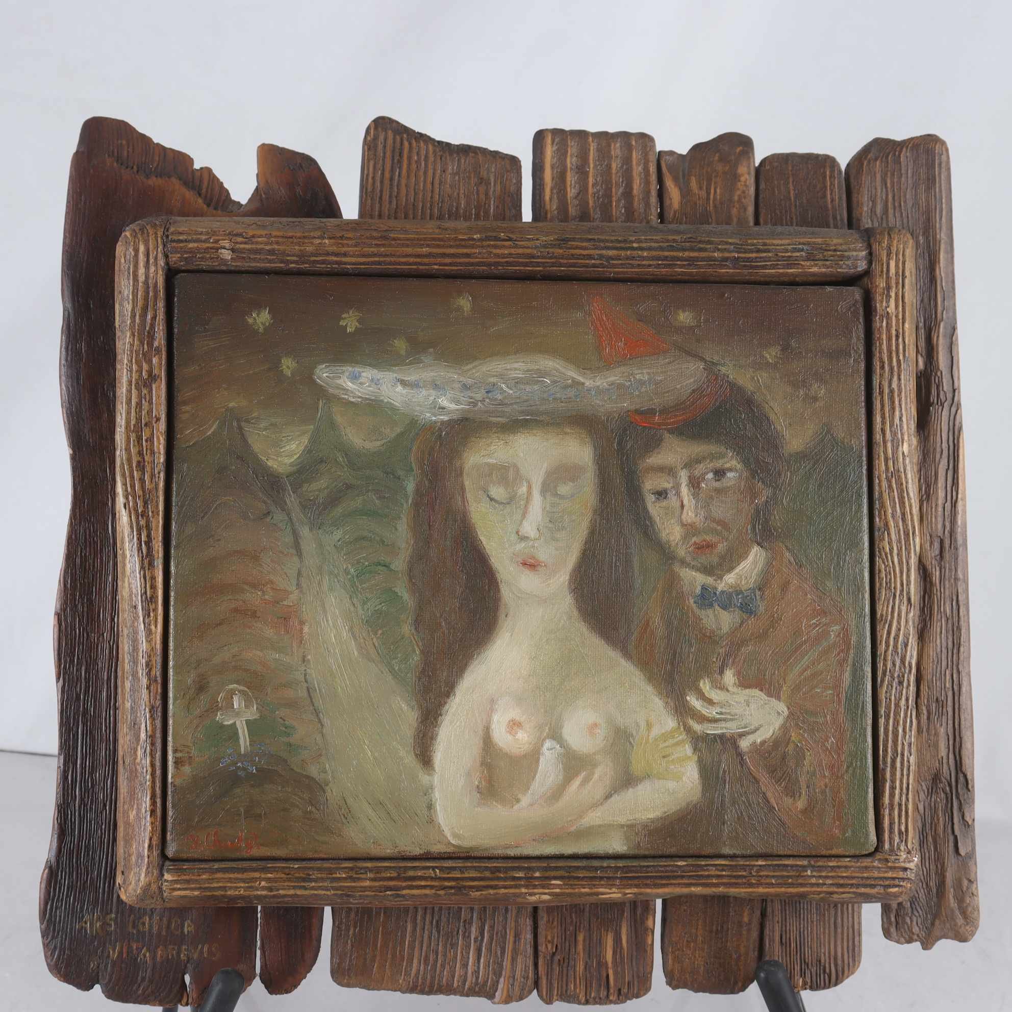 Olja på duk, Jaroslaw Chudy, (f. 1948), Slovakisk-svensk, sign. Samfraktas ej.