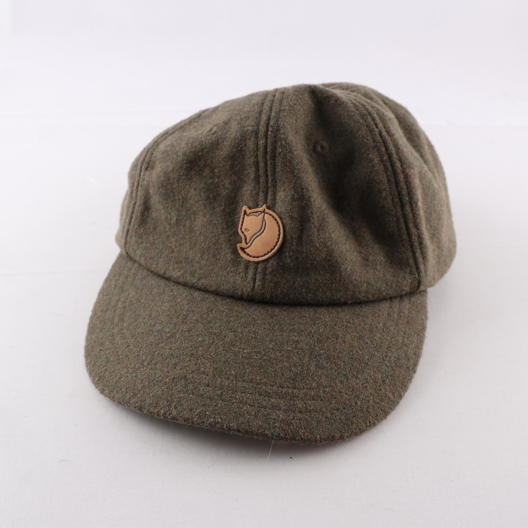 Keps, Fjällräven, grön, ull, stl. S/M.