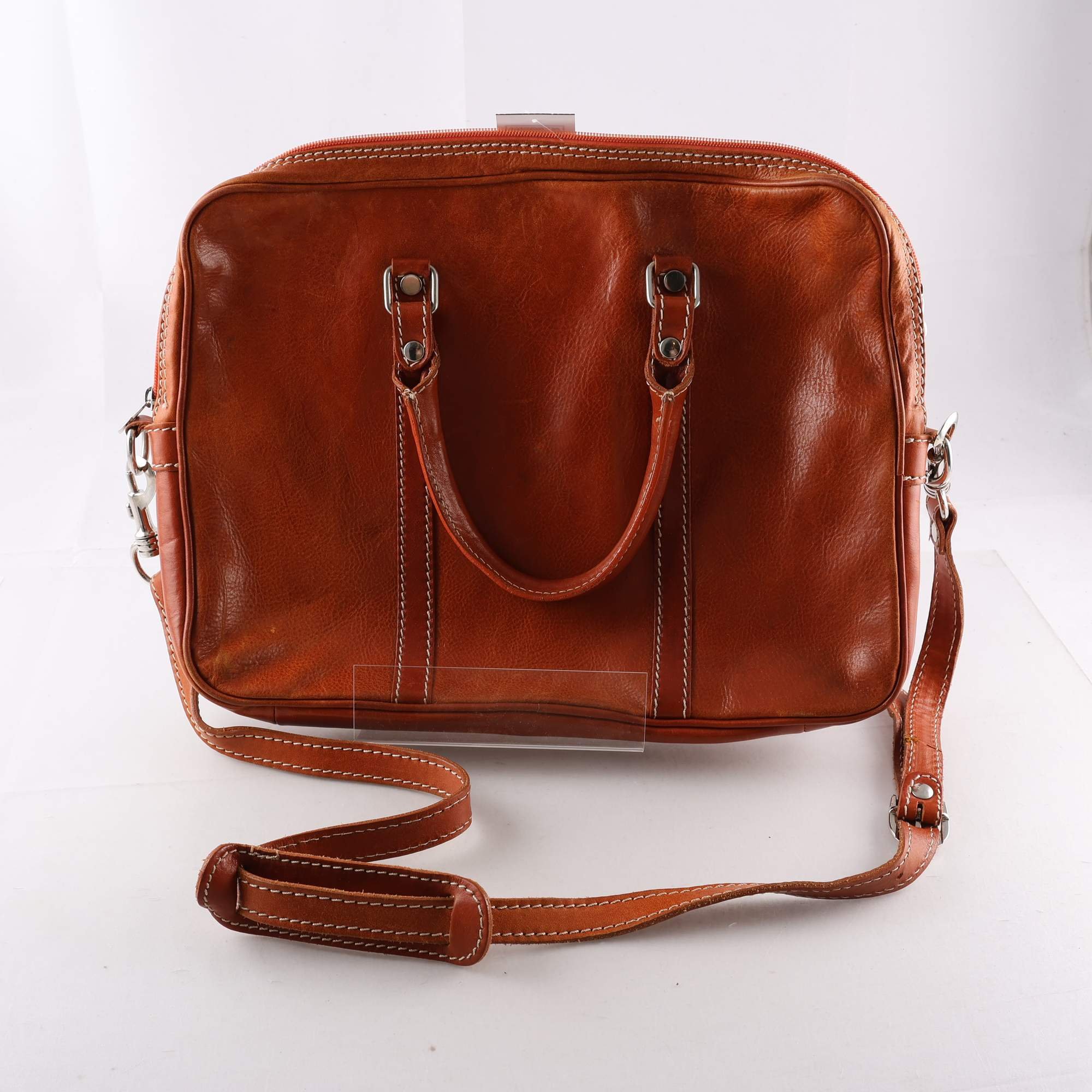 Skinnväska, Okänd, brun.