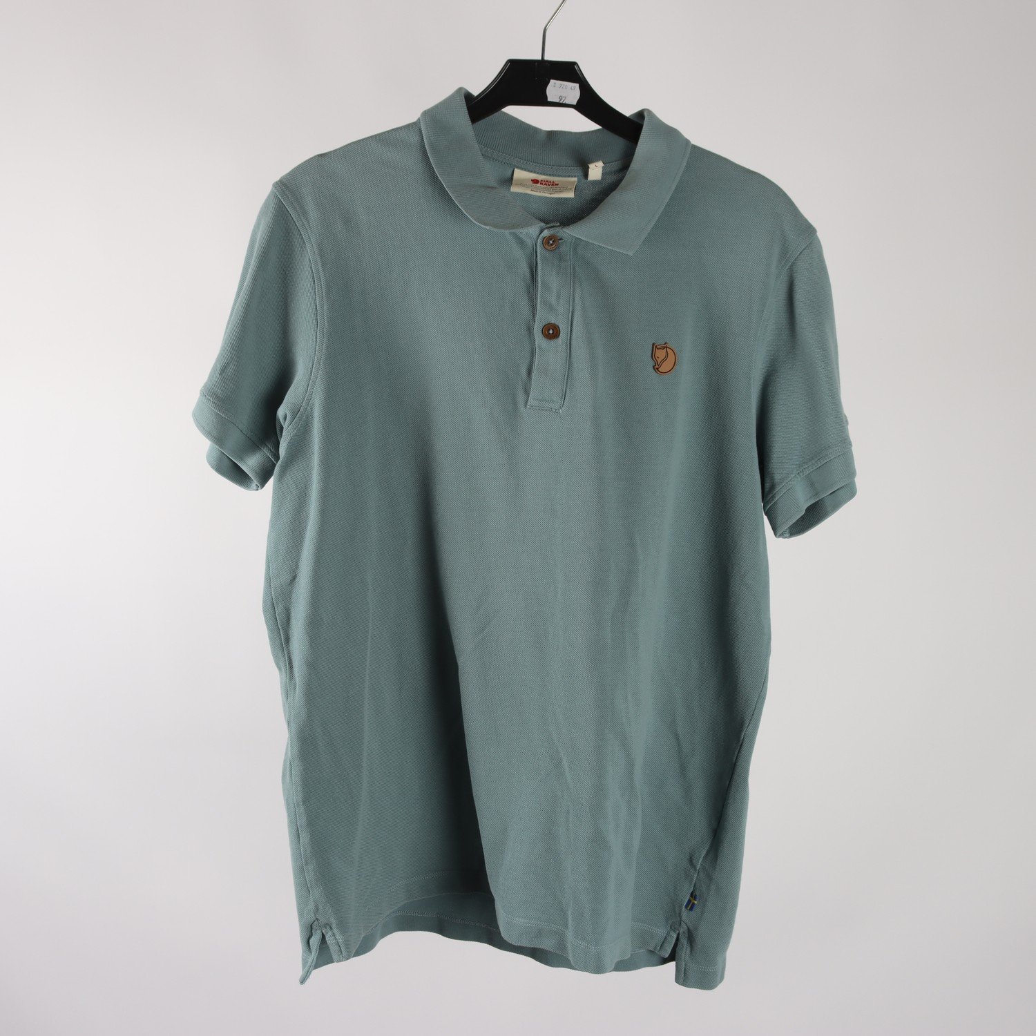 Pikètröja, Fjällräven, grönblå, stl. L