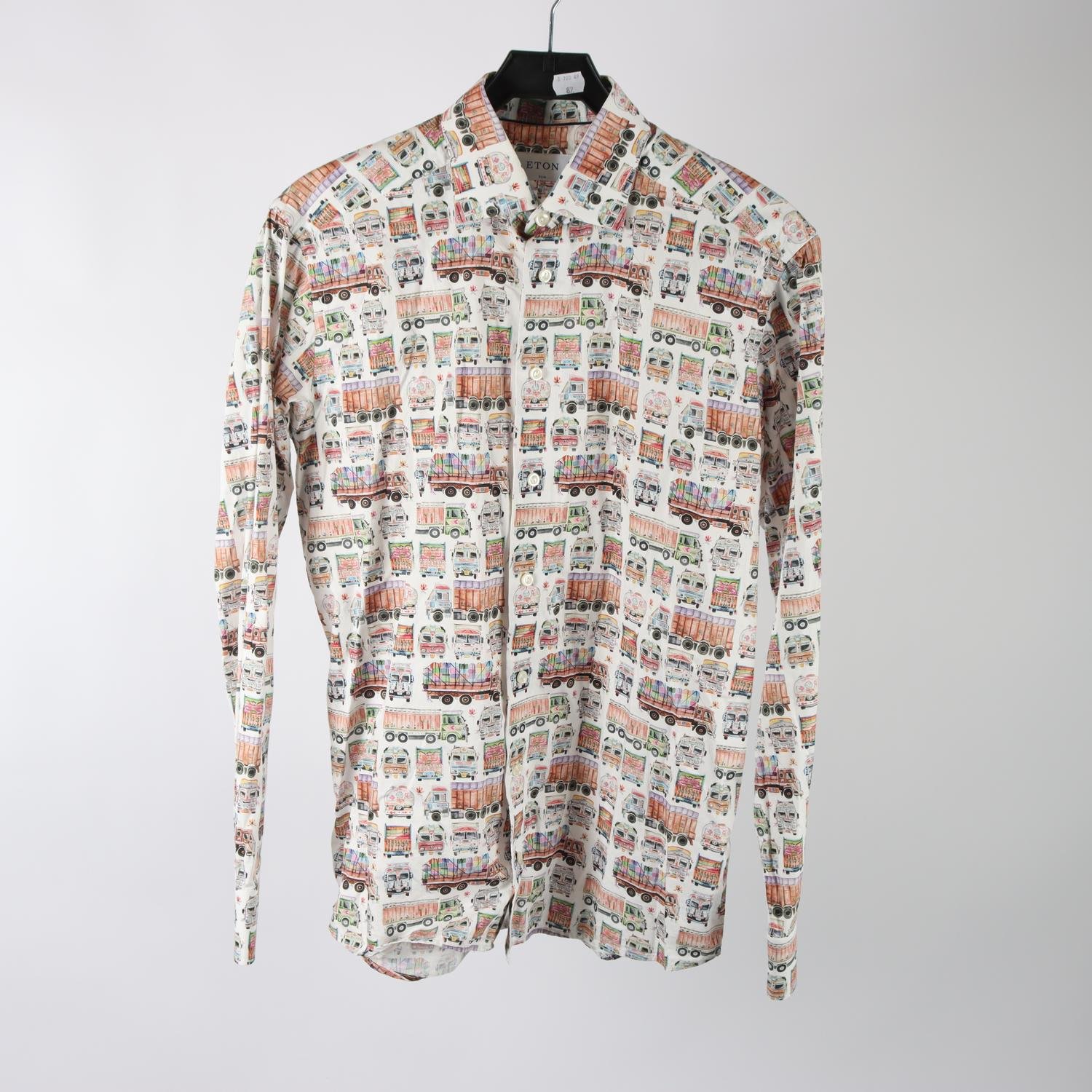 Skjorta, Eton, mönstrad, stl. 15½/39 (M)