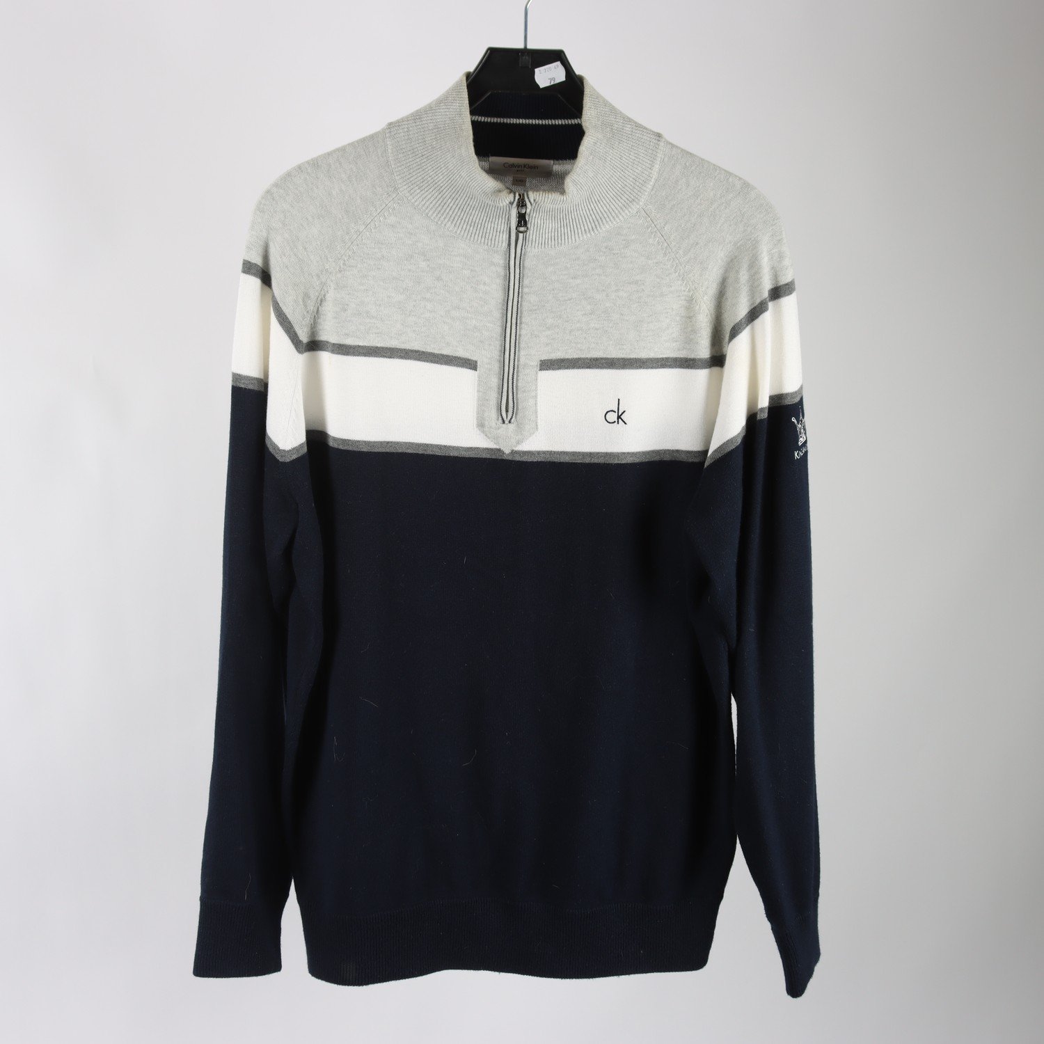 Tröja, Calvin Klein, blå, vit, grå, stl. L