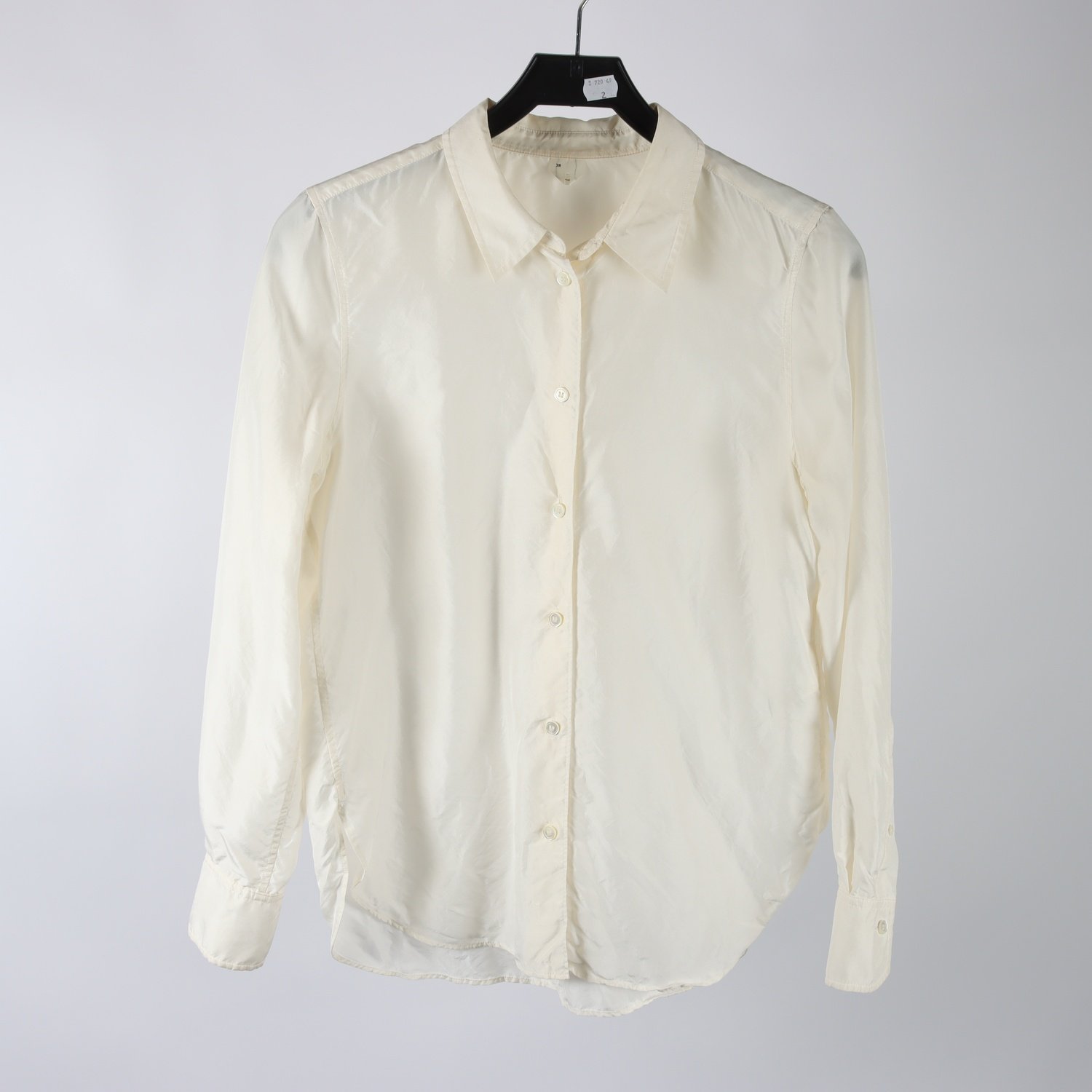 Blus, Arket, vit, stl. 38