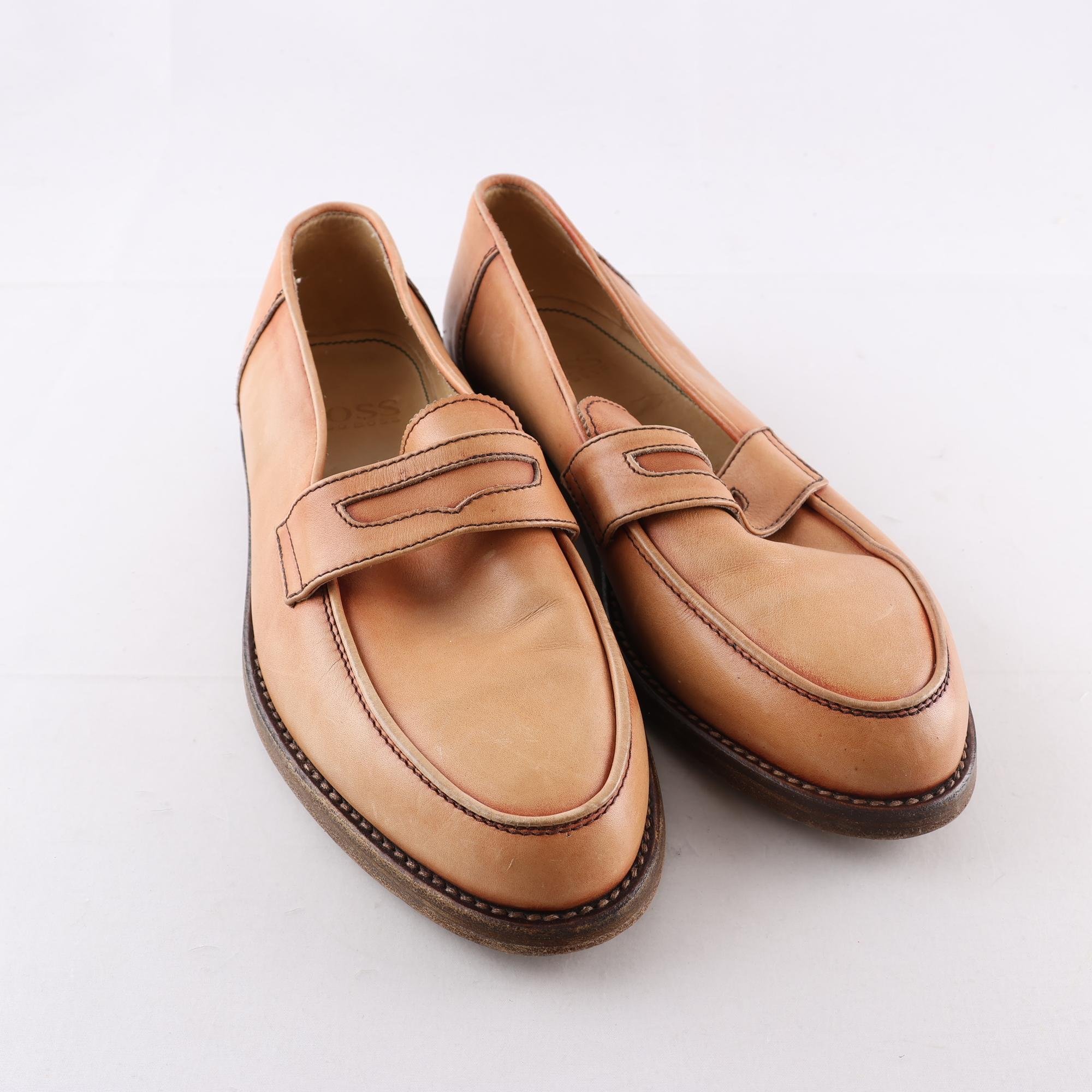 Loafers, Hugo Boss, läder, stl. 42.5