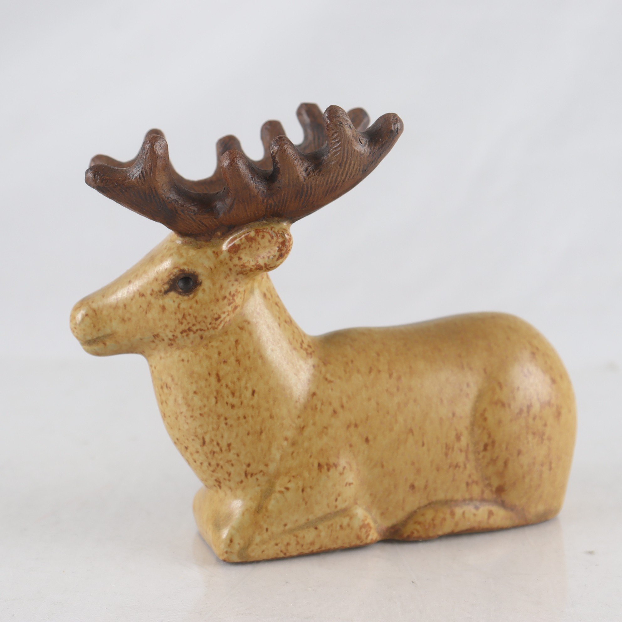 Figurin, Jie keramik, Lisa Larson, Kronhjort.