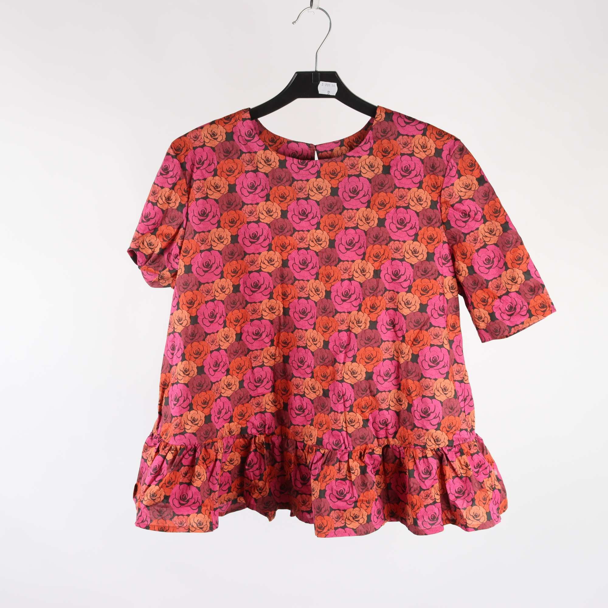 Blus, Rodebjer, blommig, stl. M