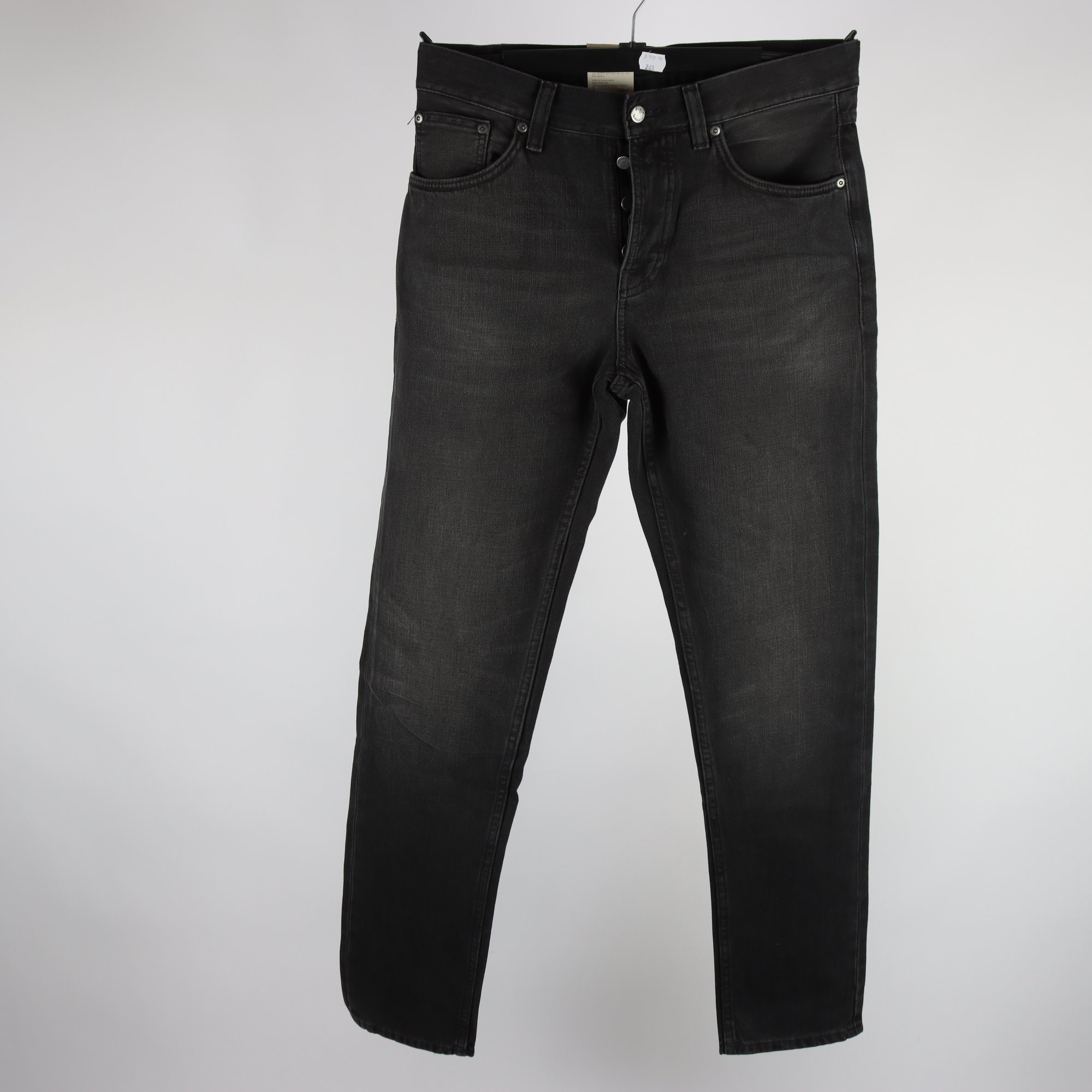 Jeans, Nudie Steady Eddie, svart, stl. W31 L34