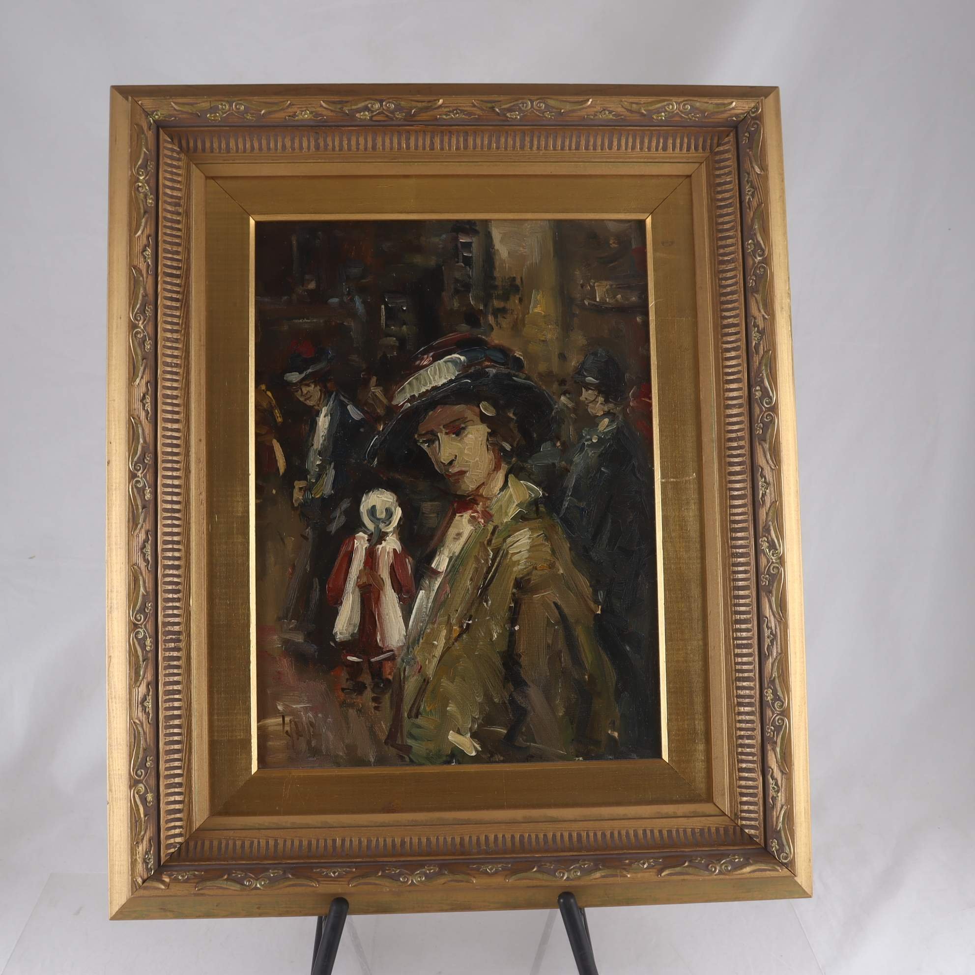 Olja på pannå, Georg Henrik Britnet, monogramsign. Endast avhämtning.