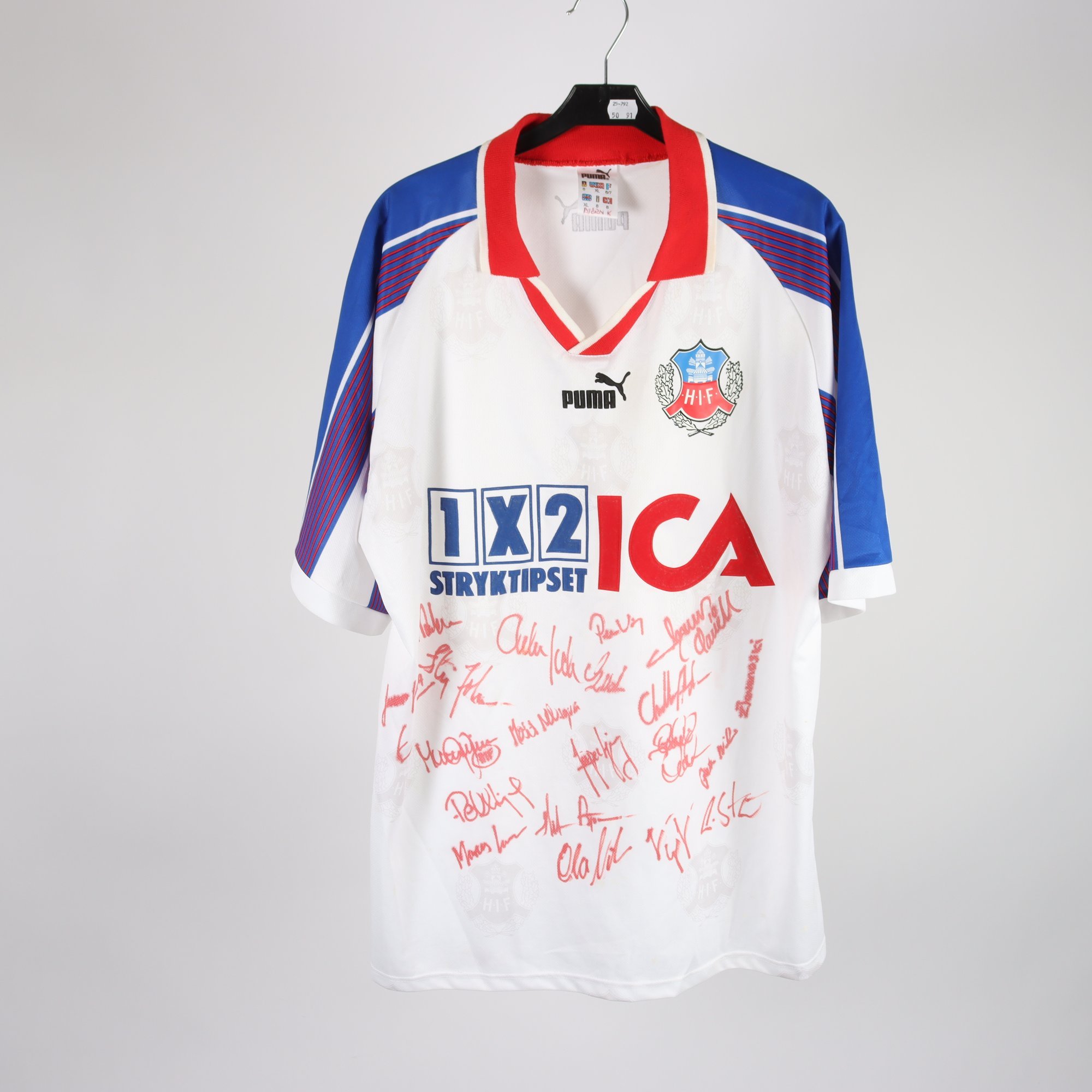 Signerad fotbollströja, Helsingborgs IF, Puma, stl. XL