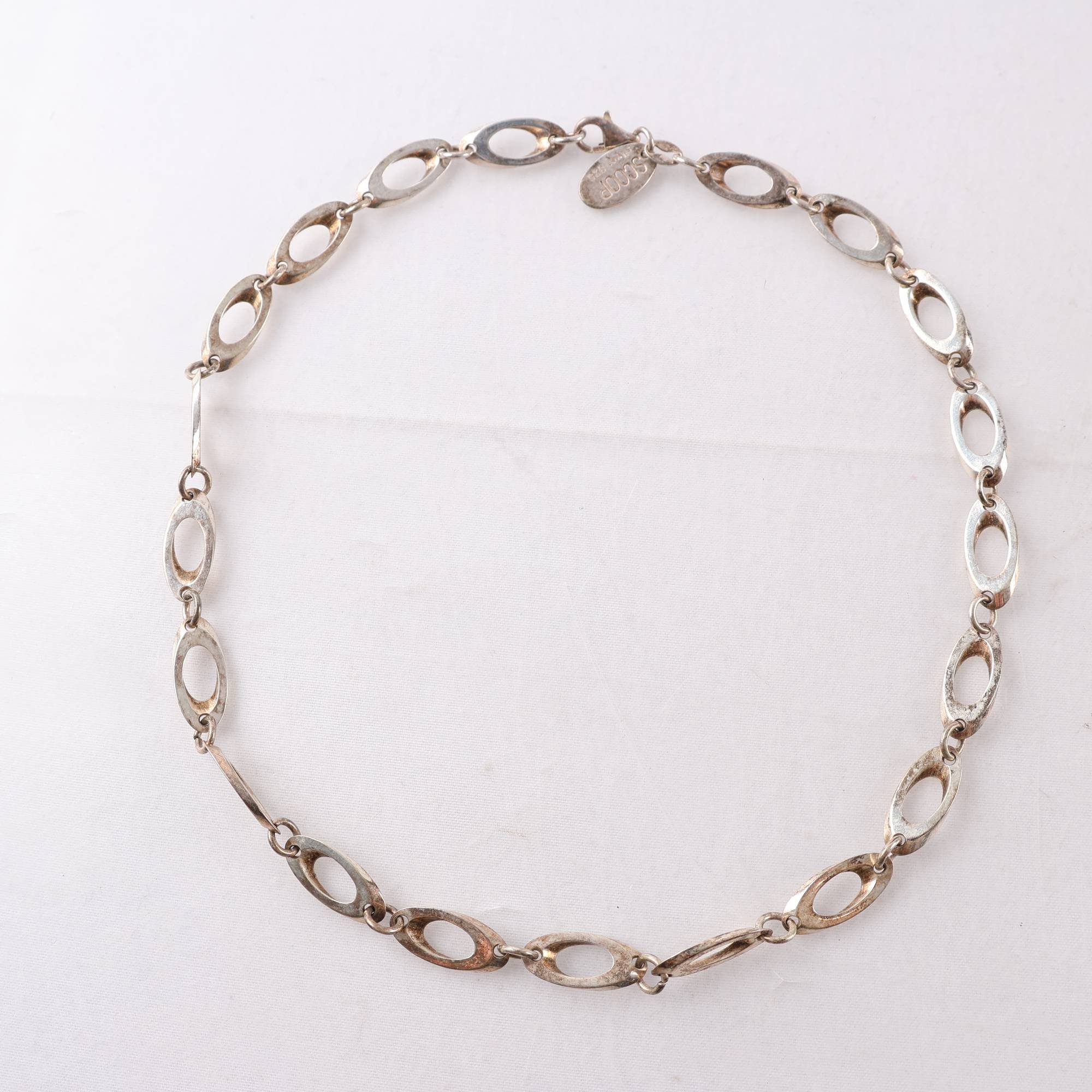 Halsband, Silver, Scoop, Vikt: 20.5g