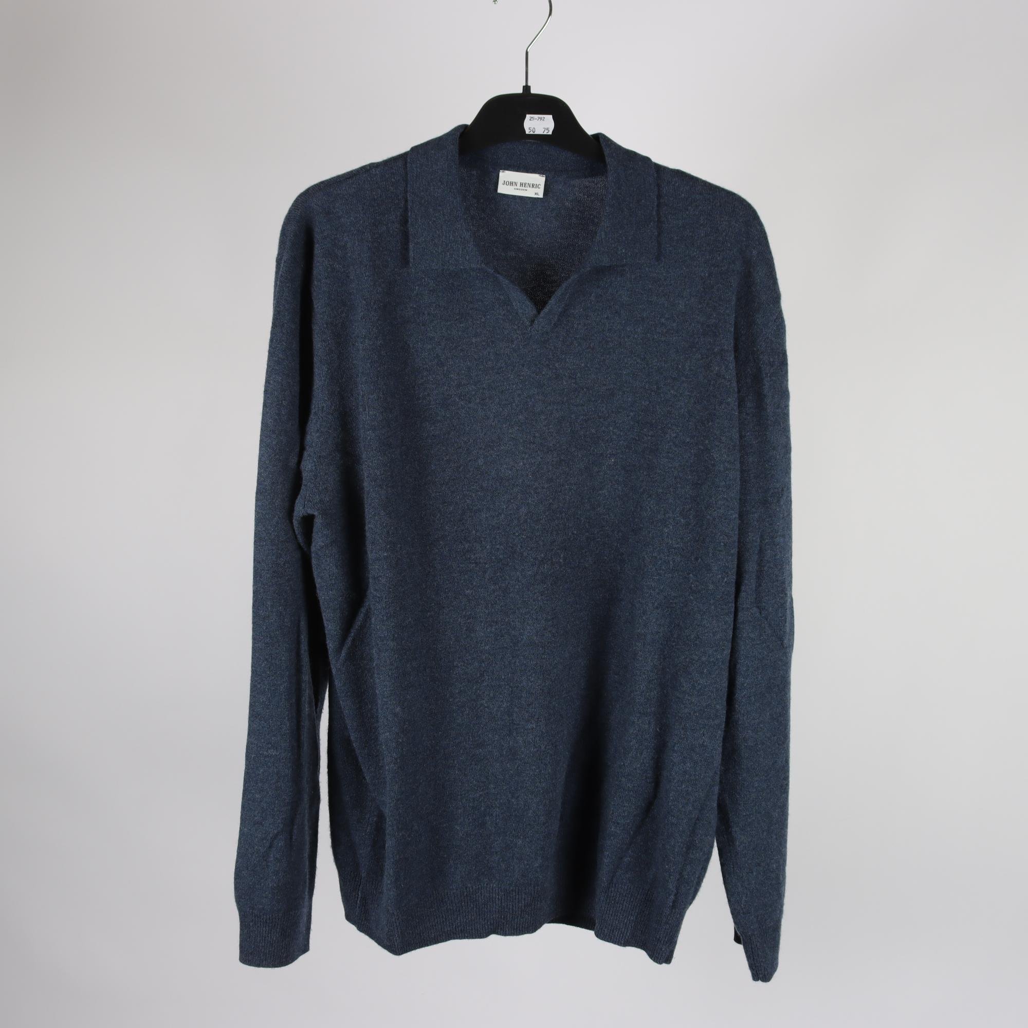 Stickad tröja, John Henric, ull & kashmir, stl. XL