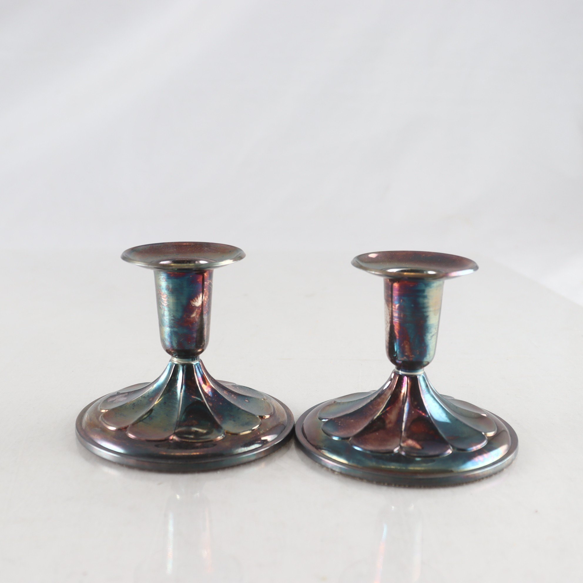 Paret silverljusstakar, K&EC, Göteborg, 1956