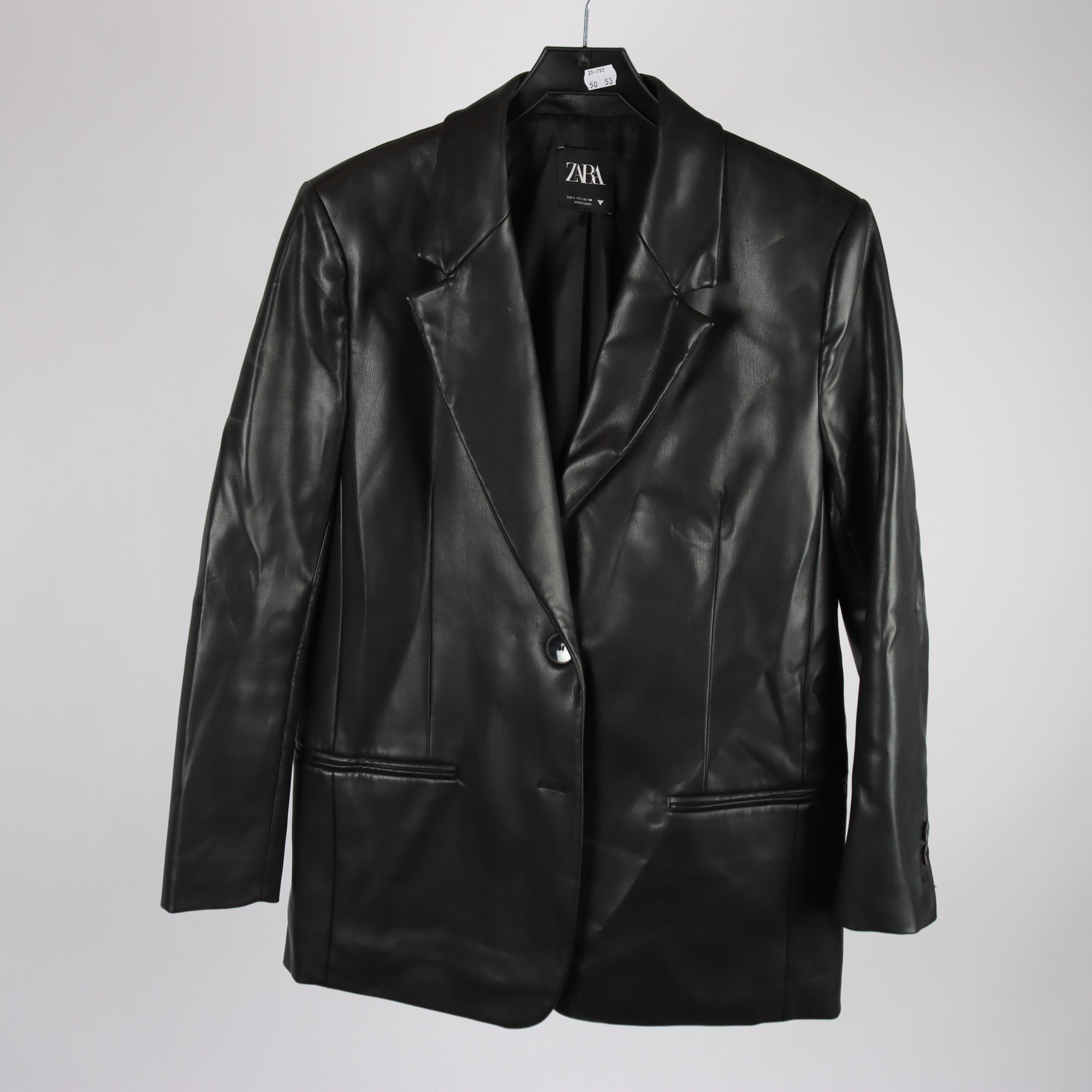 Kavaj i läderimitation, Zara, stl. L