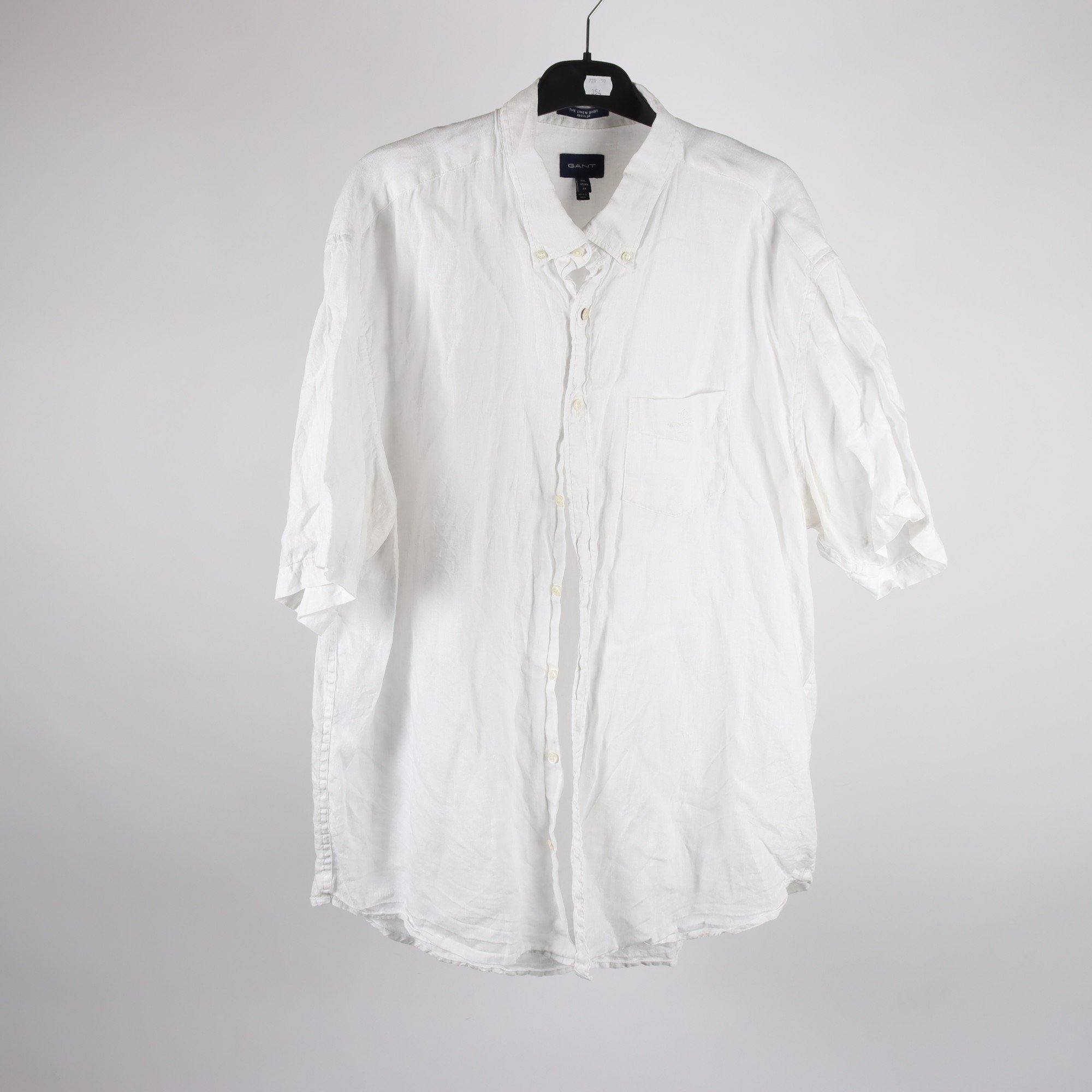 Skjorta, Gant, vit, lin, stl. 3XL.