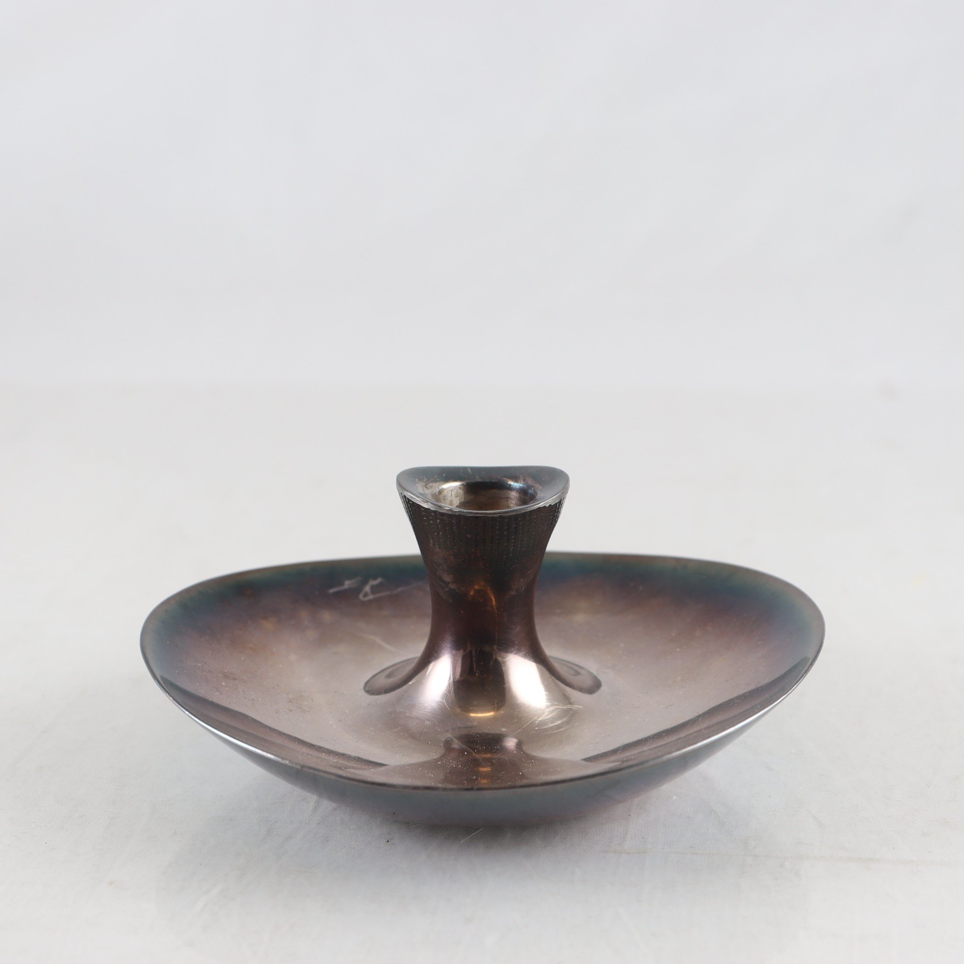 Ljusstake, silver, Tapio Wirkkala, stämpelsign.Helsingfors, 1960