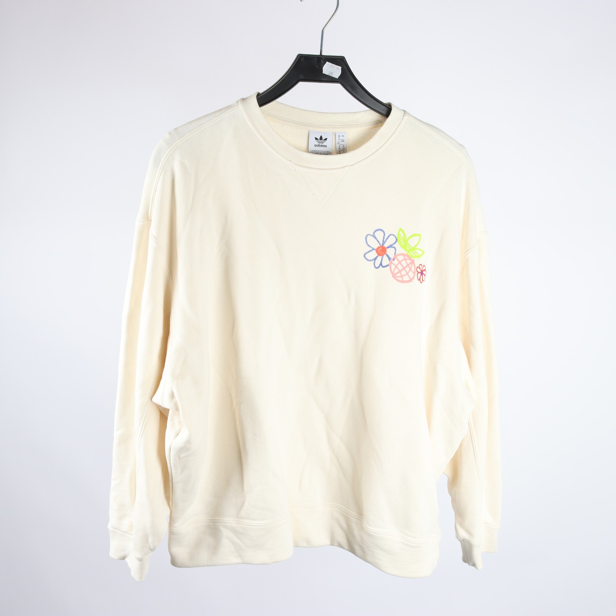 Sweatshirt, Adidas, offwhite, stl. 38