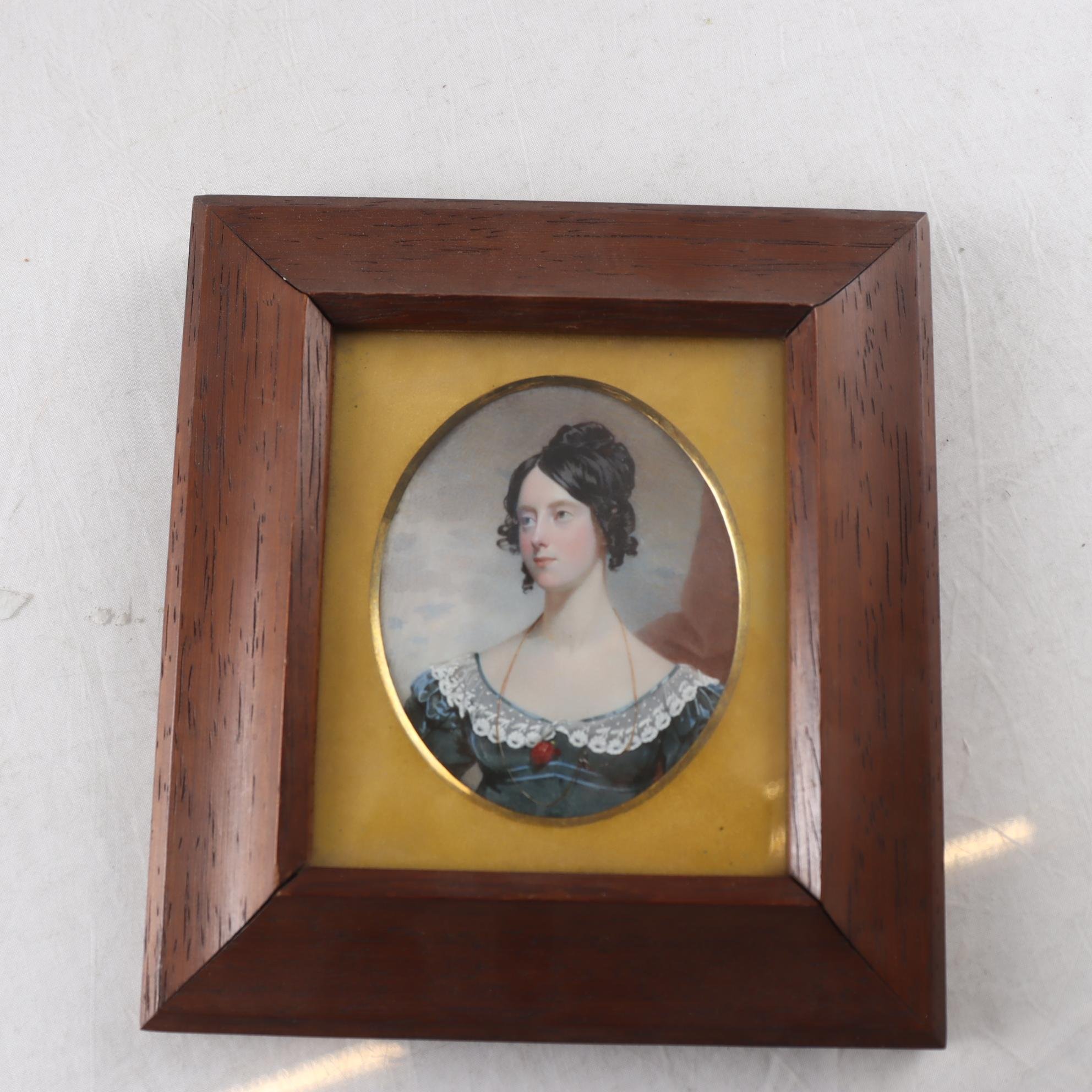 Målning, miniatyrporträtt, 1800-tal