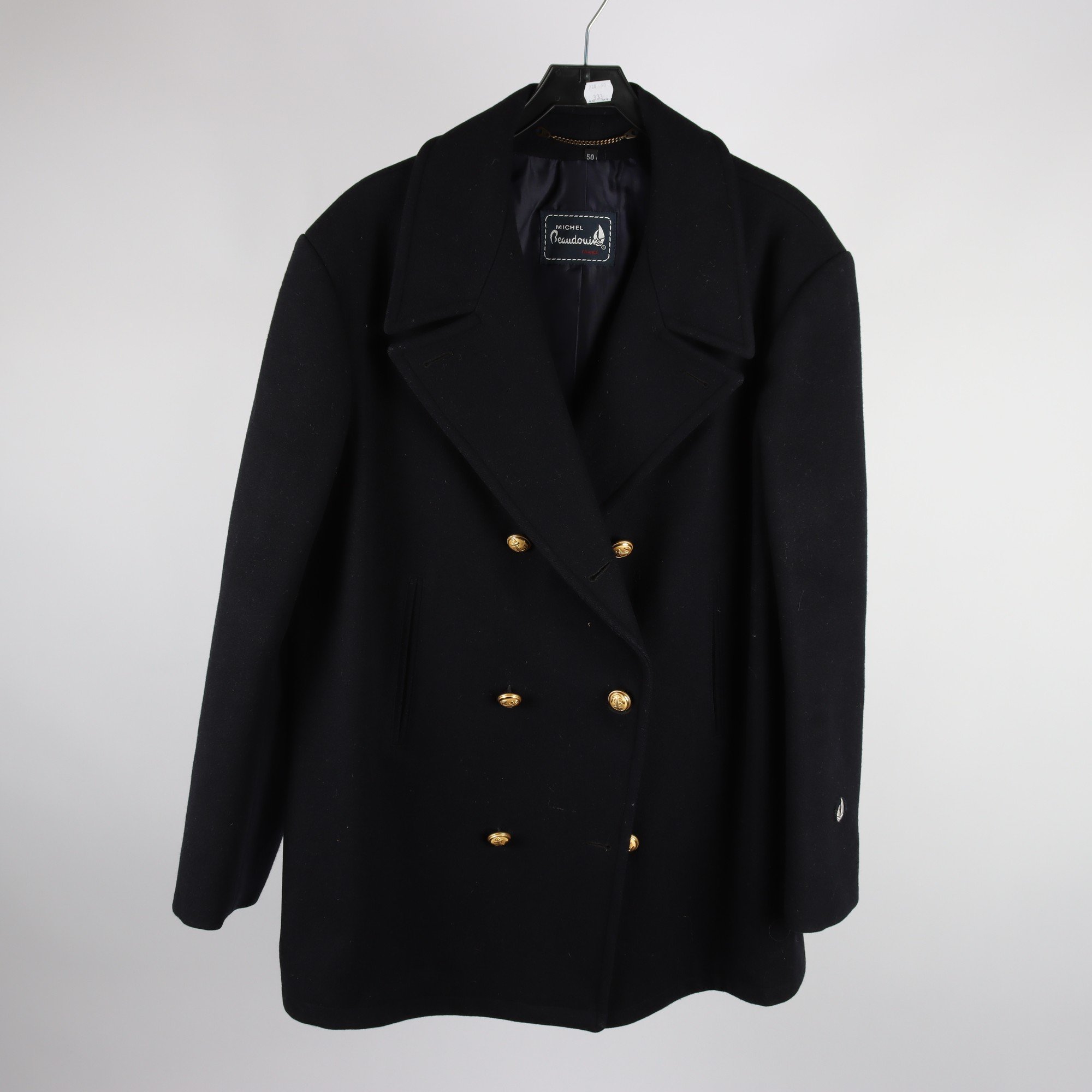 Skepparkavaj, Michel Beaudouin, blå, ull, stl. 50.