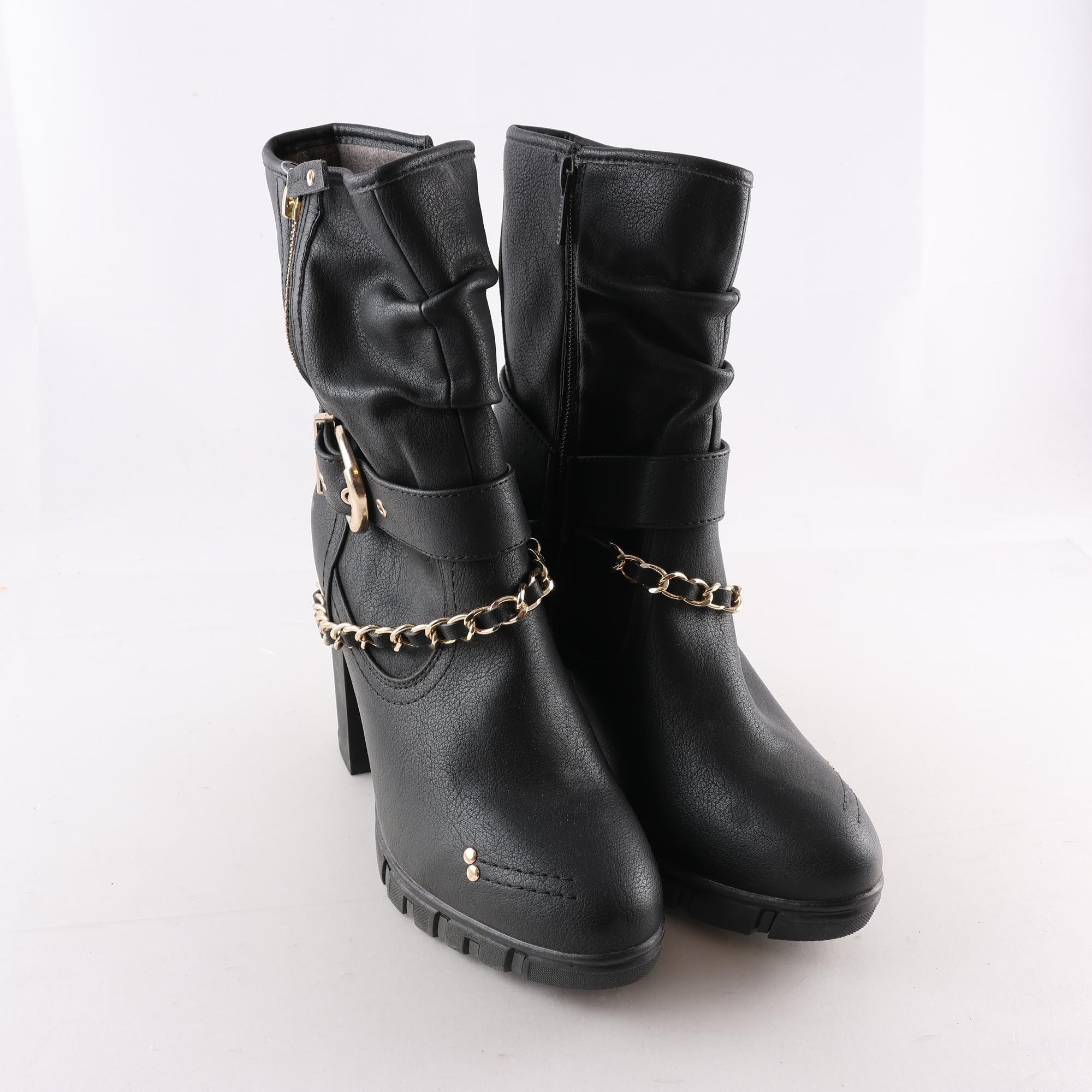 Stövlar, Mustang, svart, stl.40