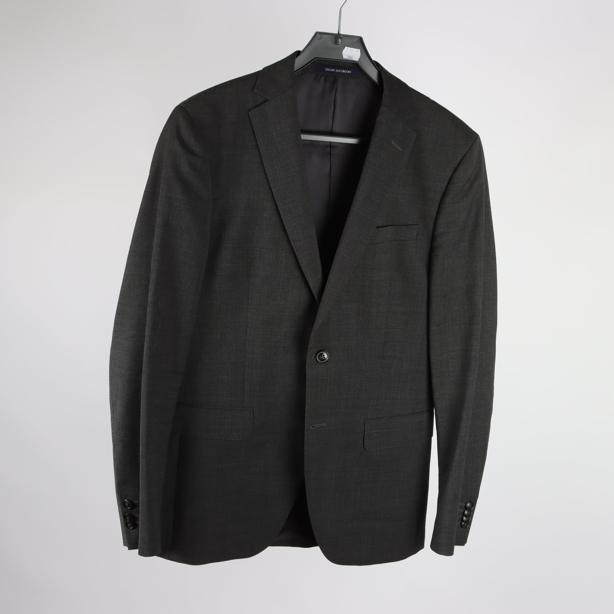 Kavaj, Oscar Jacoson, gråsvart, stl. 144