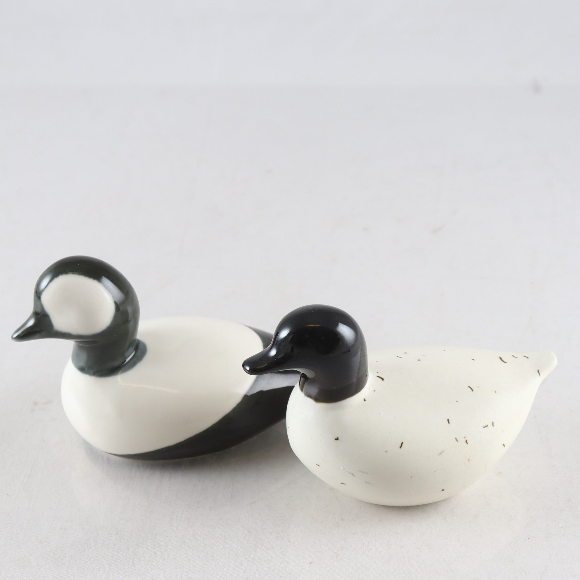 Figuriner, keramik, fåglar, Jussis Keramik, Finland, 2 st