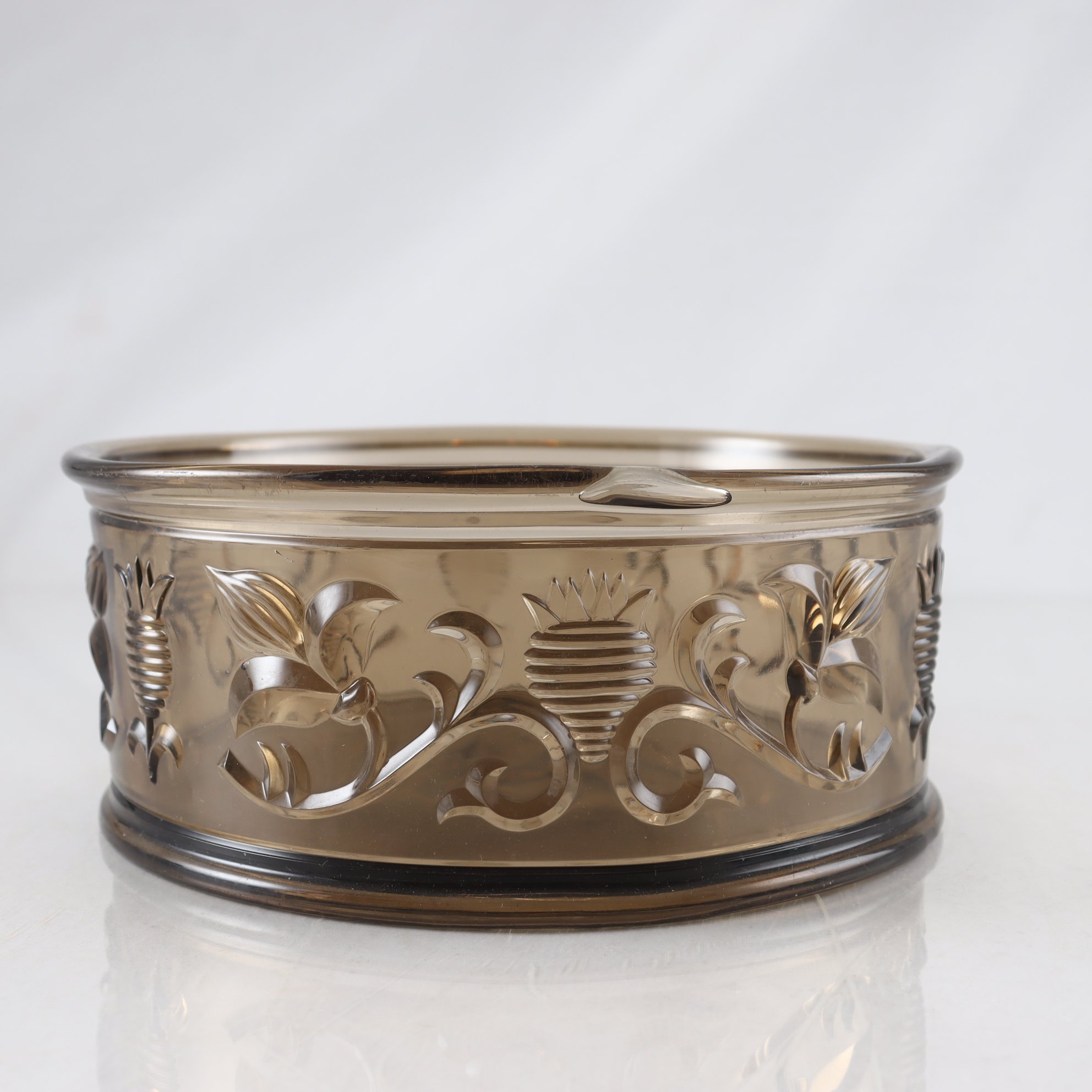 Skål, pressglas, Edvin Ollers, Åfors. Samfraktas ej.