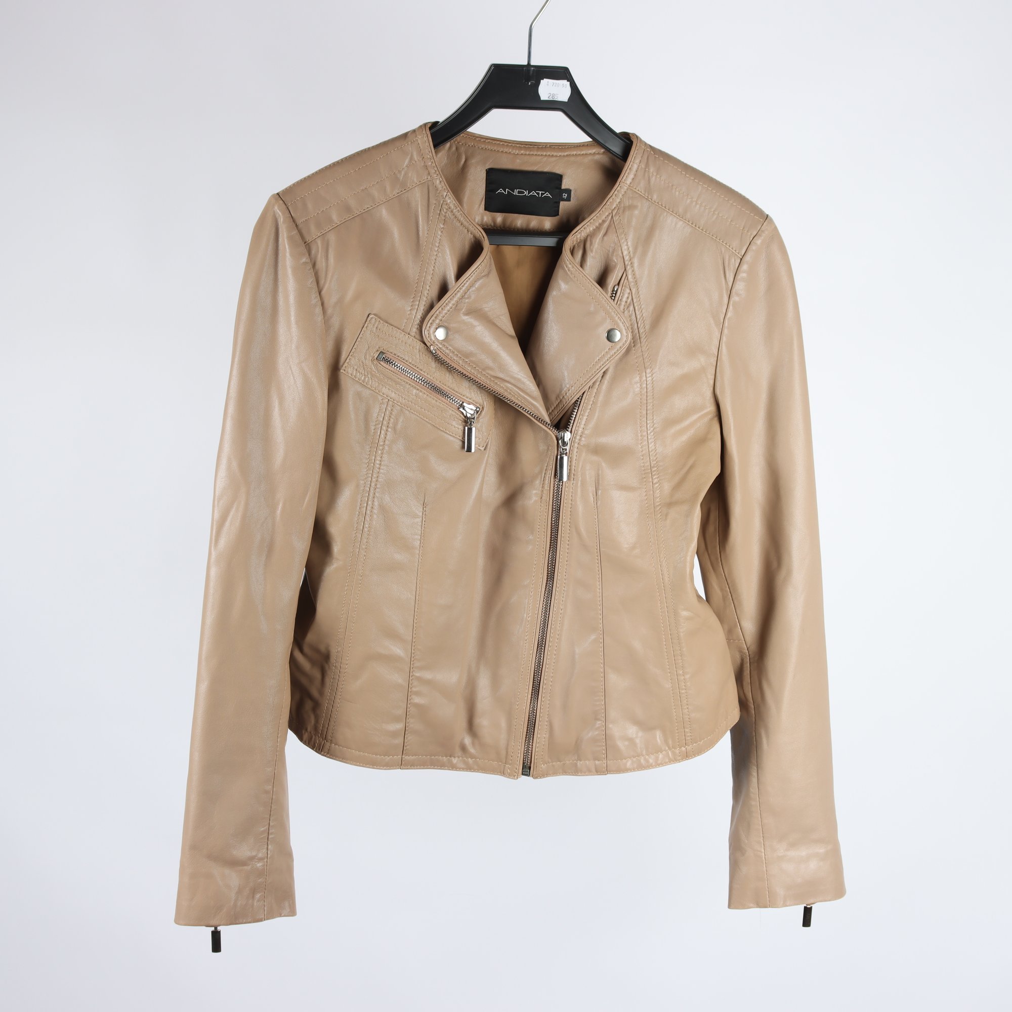 Skinnjacka, Andiata, beige, stl. 42
