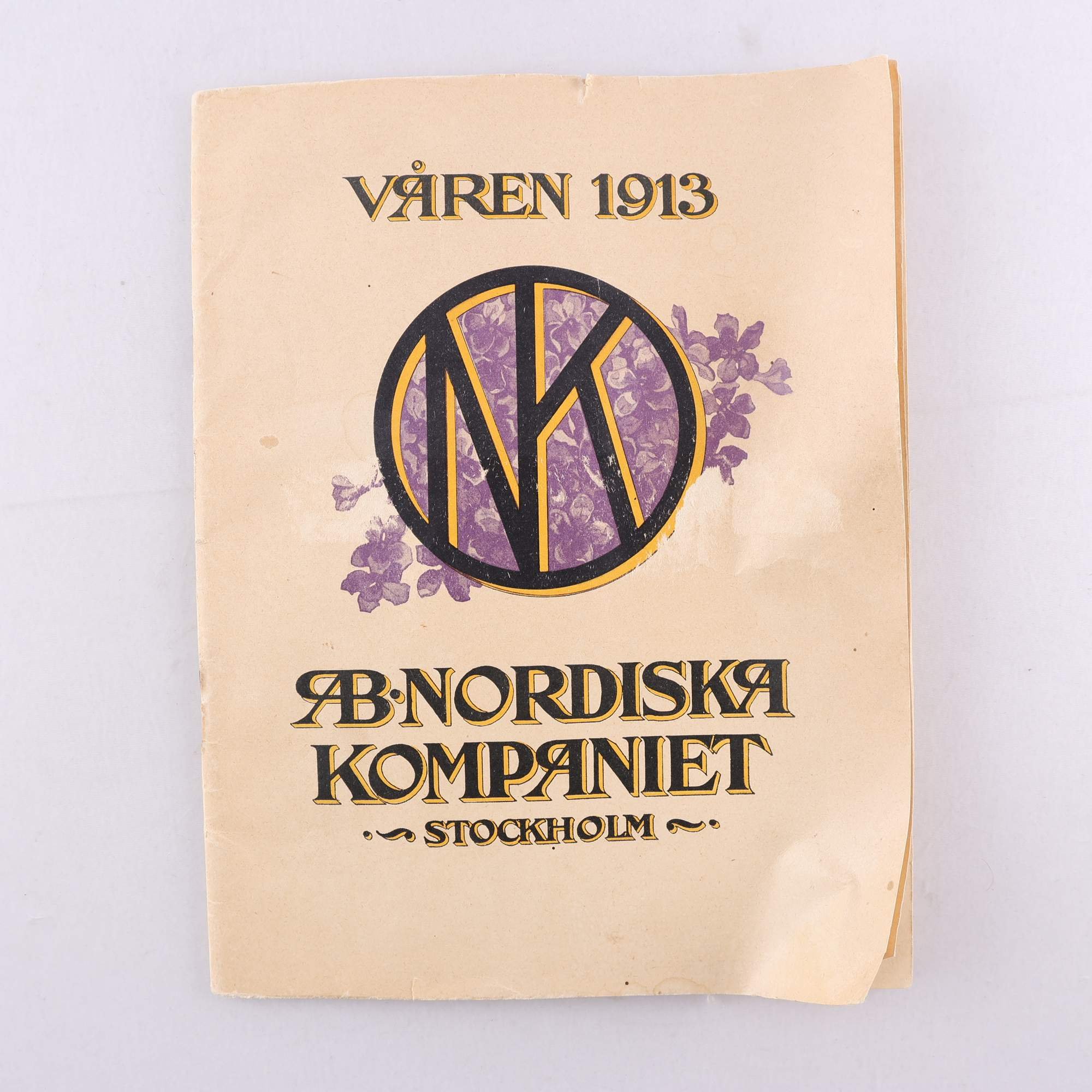 Katalog, NK, våren 1913