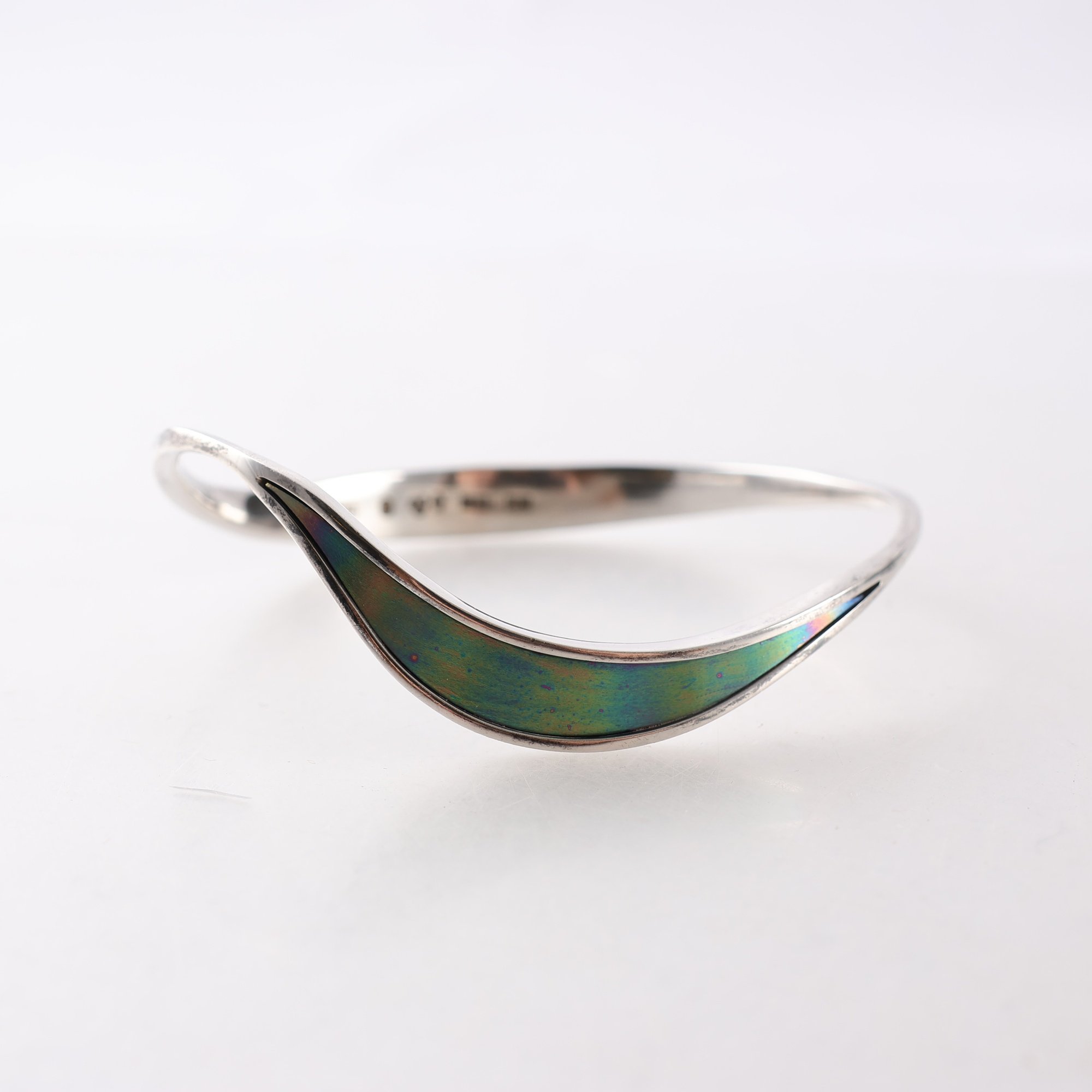 Armband, bangle, silver 925, vintage. Vikt: 17.5g