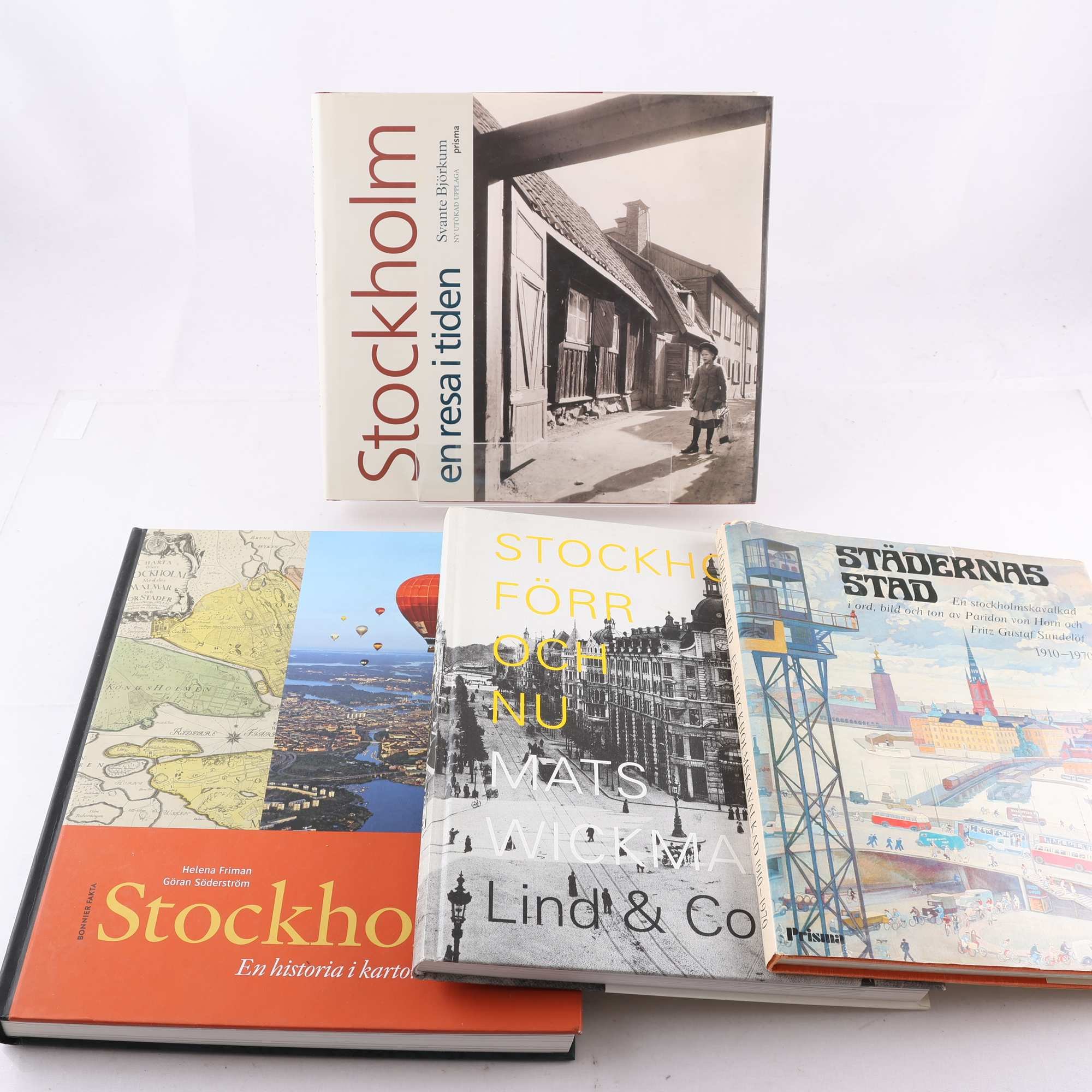 Bokpaket, Stockholmiana, 4 volymer. Samfraktas ej.