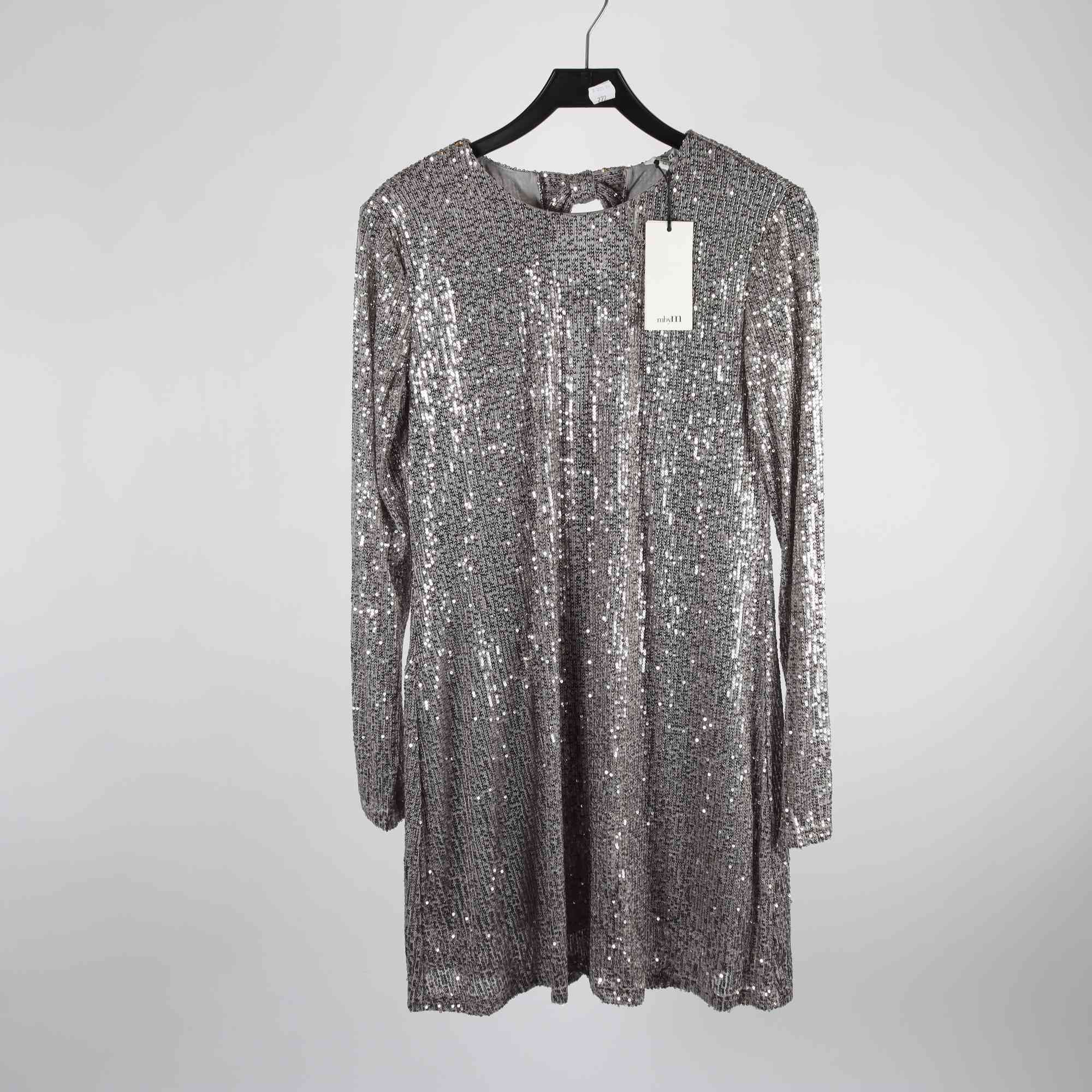 Klänning, MbyM, silver, paljetter, stl. M