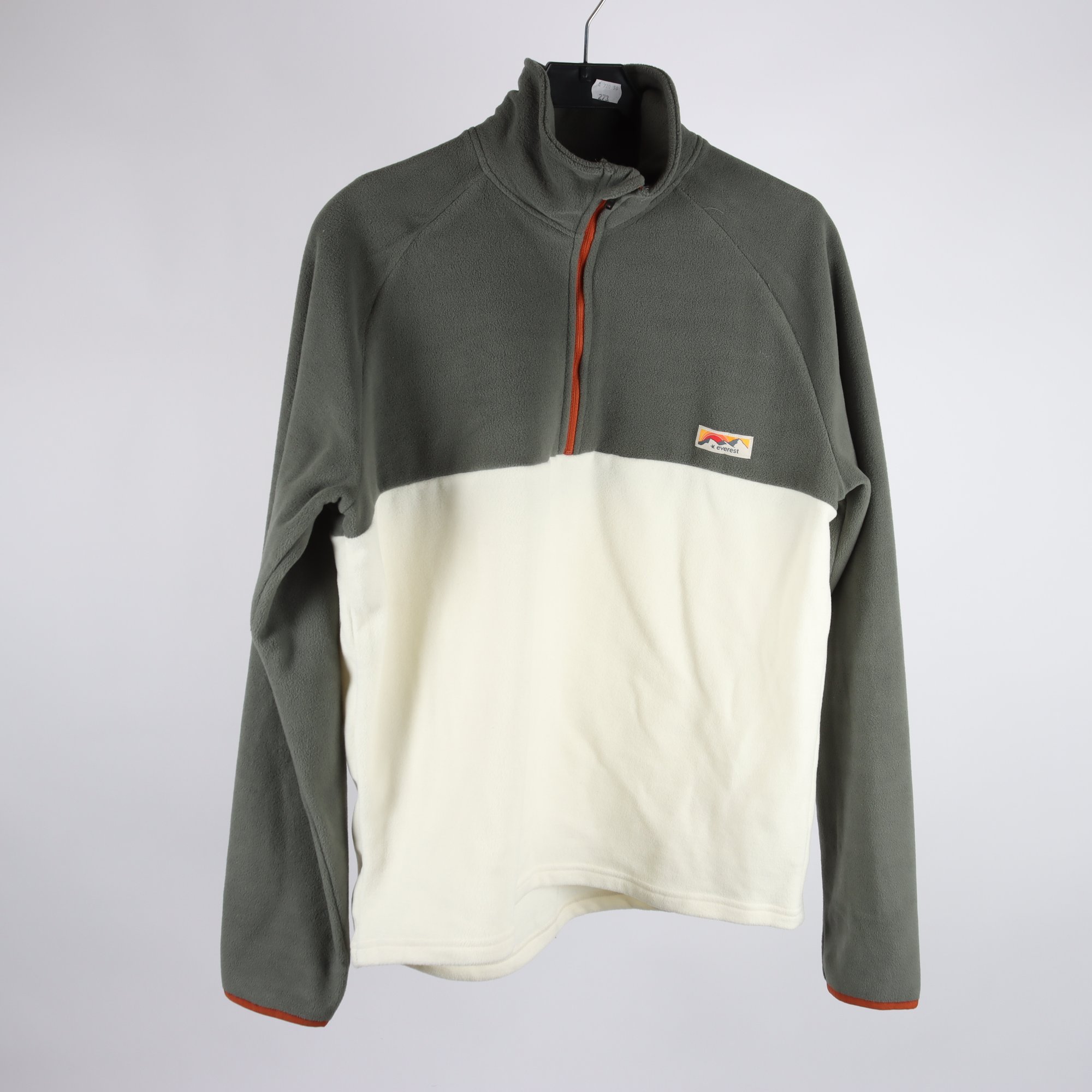 Fleecetröja, Everest, grå, vit, stl. L