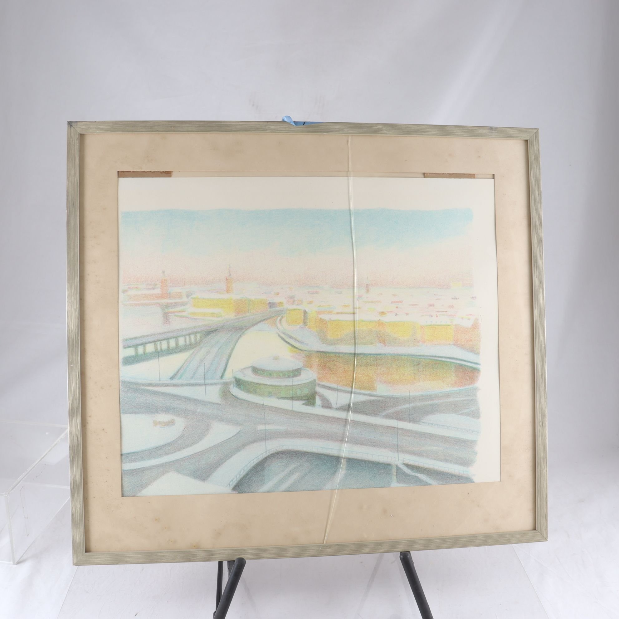 Färglitografi, Sune Tjellander, (1912-1976), sign. 54/180. Endast avhämtning.