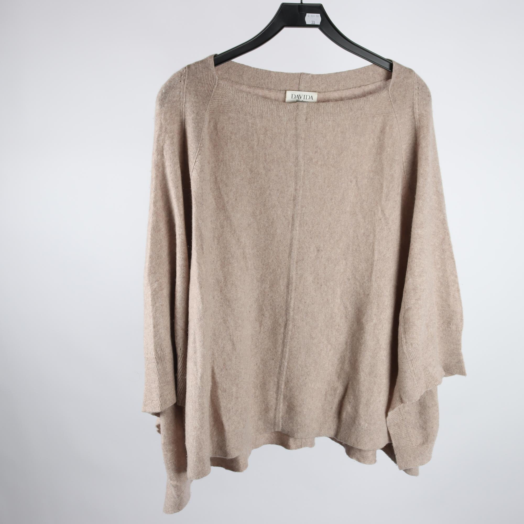 Poncho, Davida, beige, stl. One size