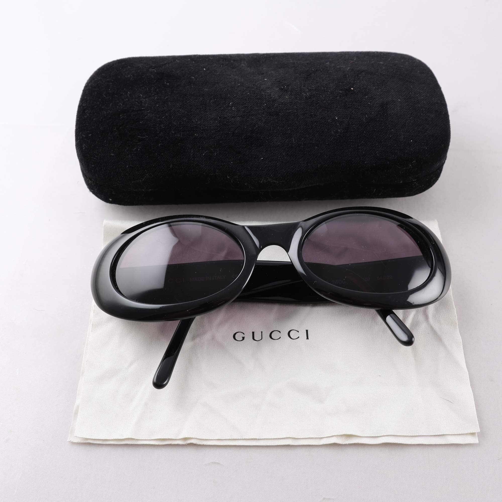 Solglasögon, acetat, Gucci, svarta