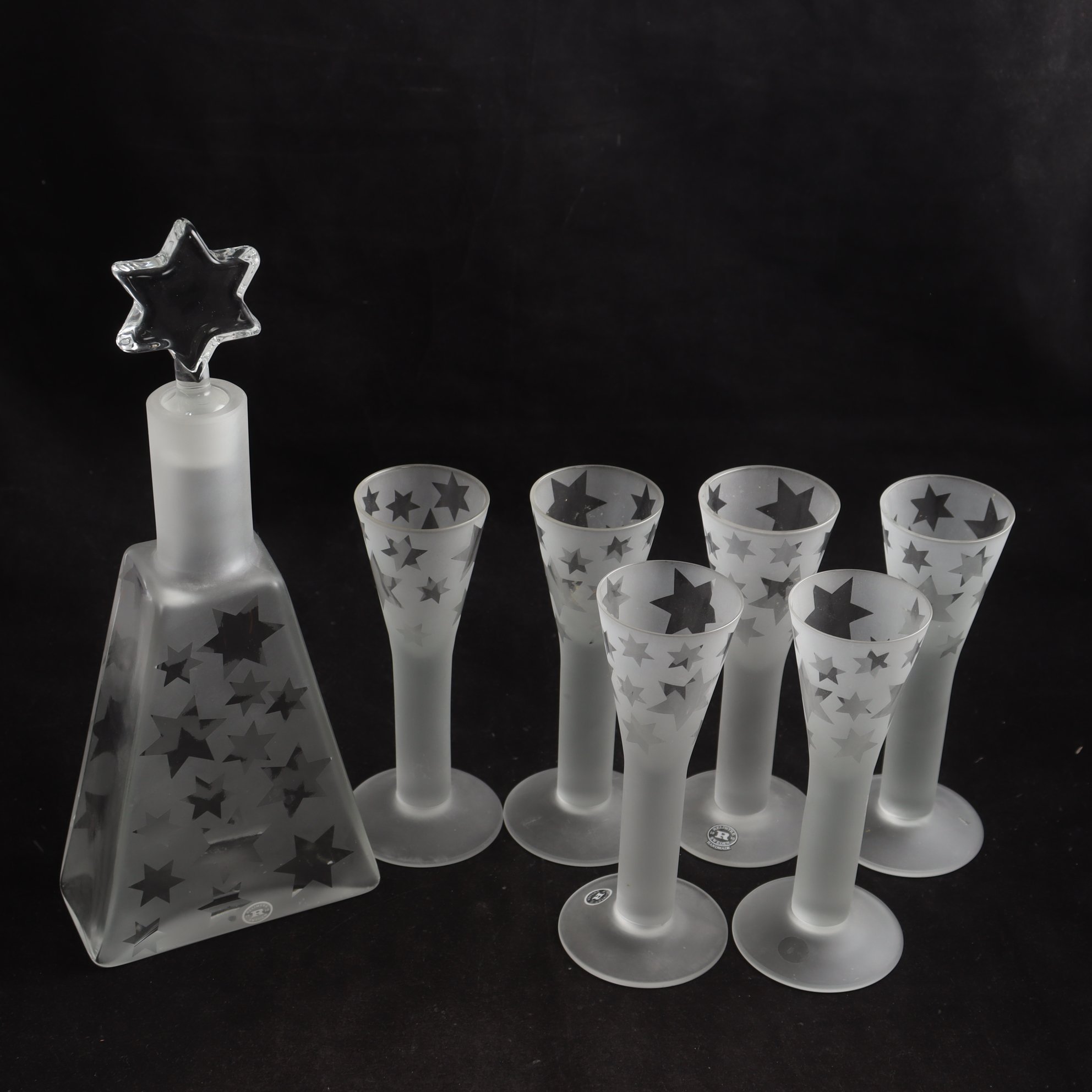 Karaff, glas, Margareta Hennix, Reijmyre. Samfraktas ej.