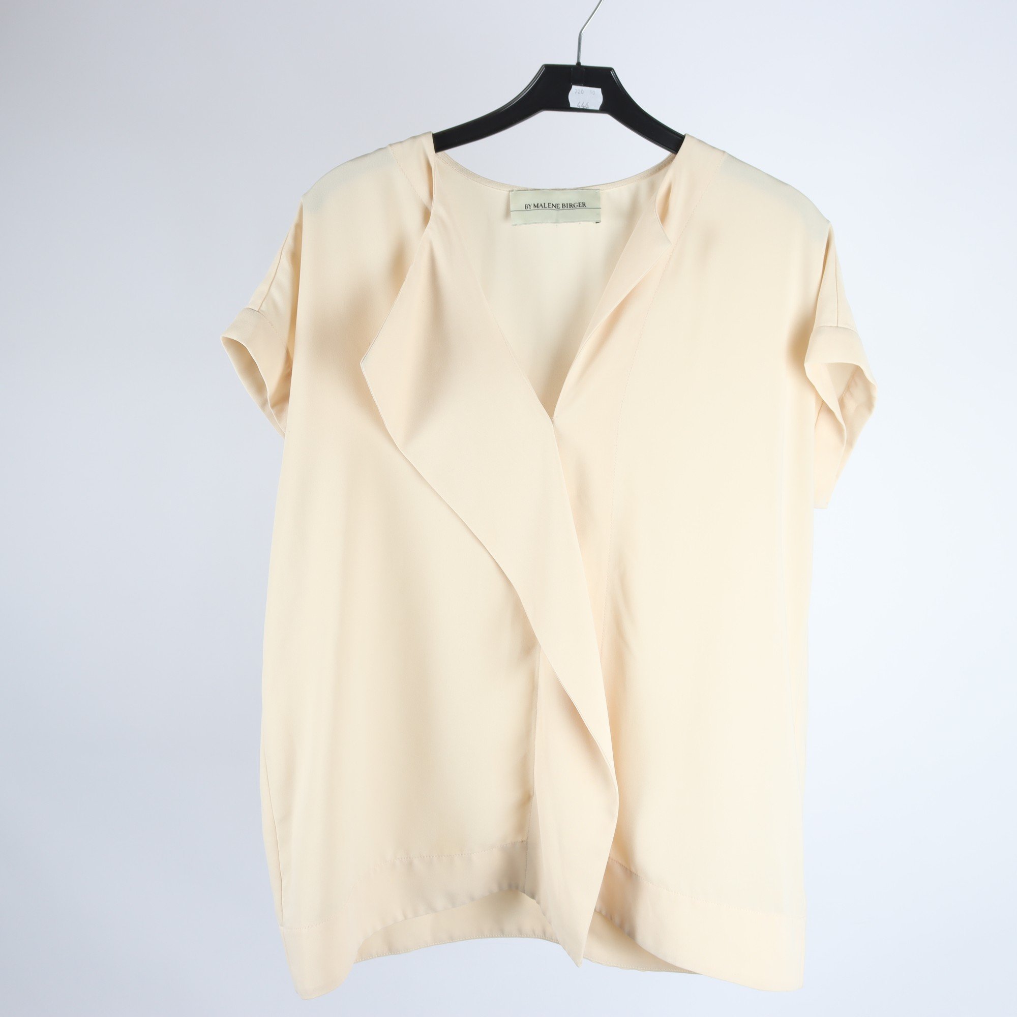 Blus, By Malene Birger, beige, stl. 36.
