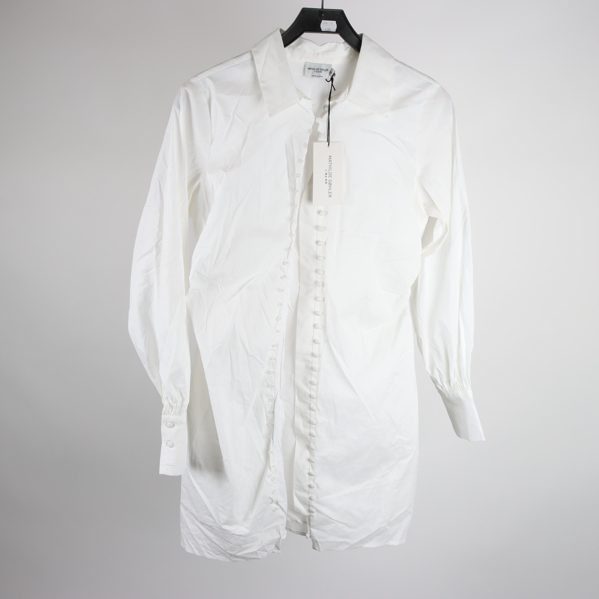 Klänning, Mathilde Gøhler x Na-Kd, vit, stl. 38.