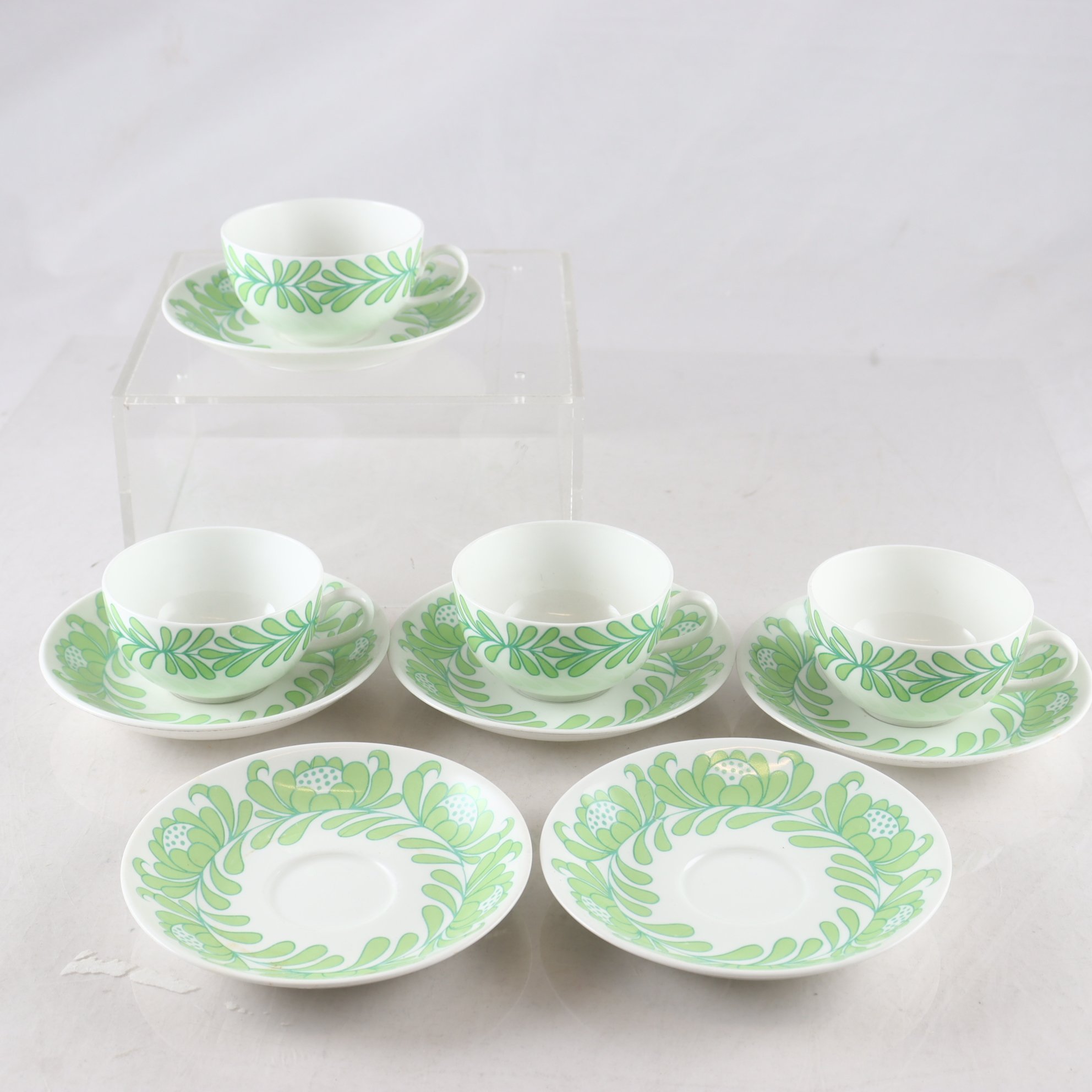 Koppar med fat, Galejan, Margareta Hennix, Gustavsberg. Samfraktas ej.