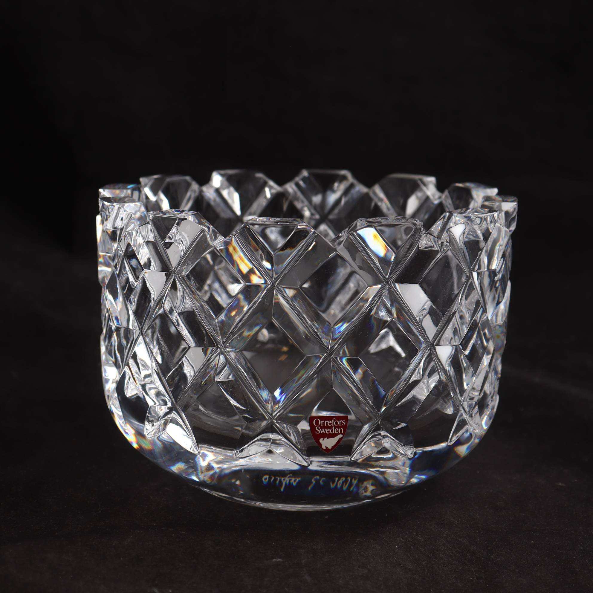 Skål, Sofiero, Gunnar Cyrén, Orrefors, signerad. Samfraktas ej.