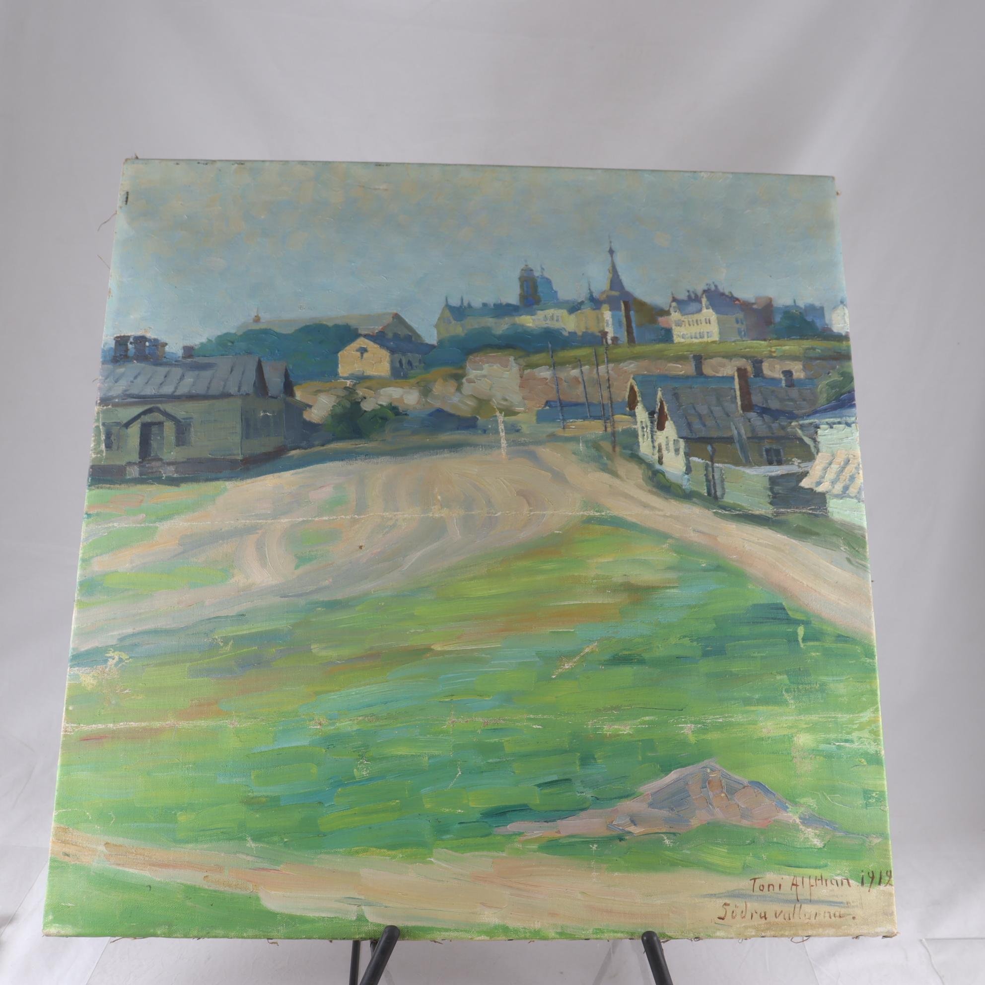 Olja på duk, Alfthan Grönroos, (1870-1947), sign. 1912. Endast avhämtning.