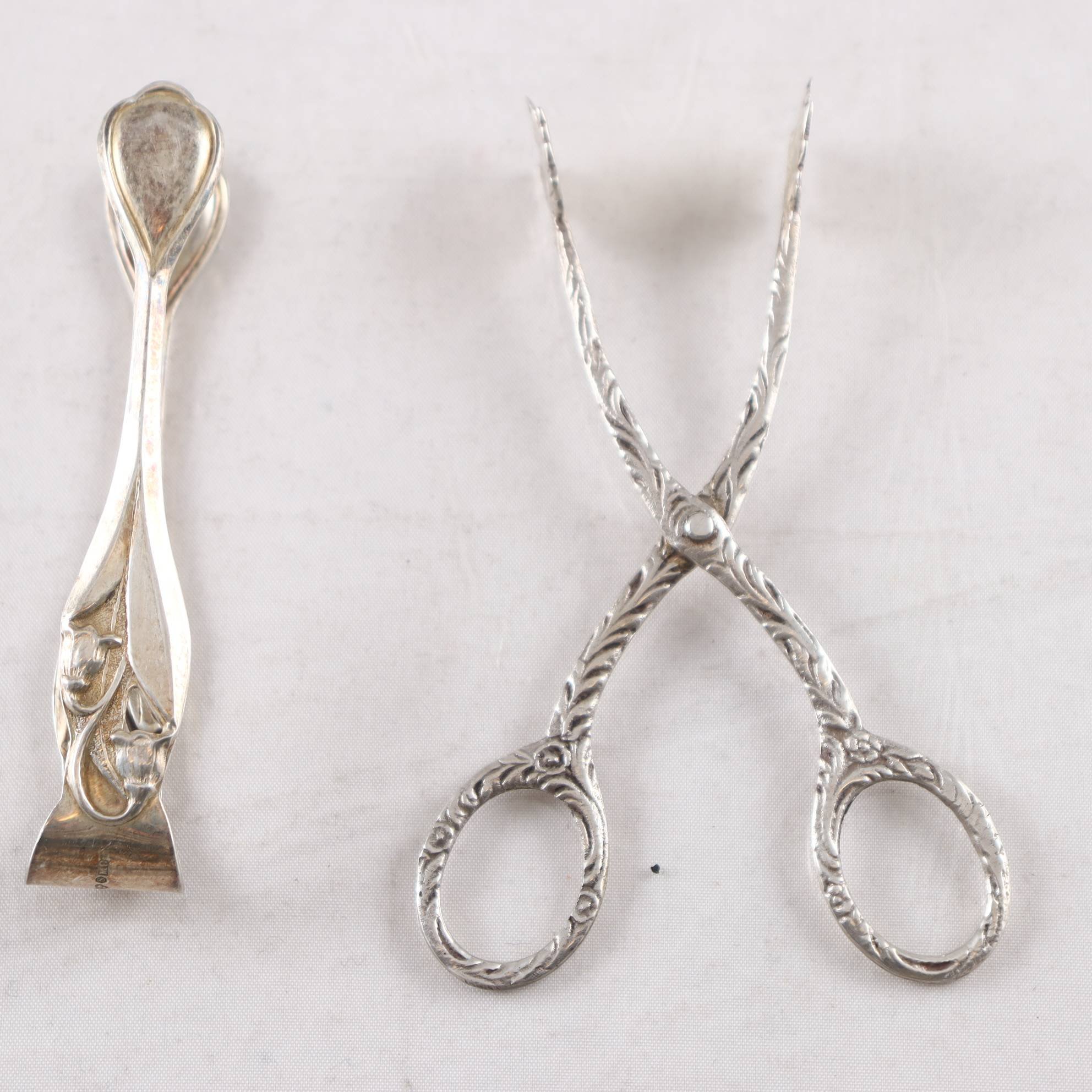 Sockertänger, silver, Alton, år 1962, JLH, Stockholm, år 1946